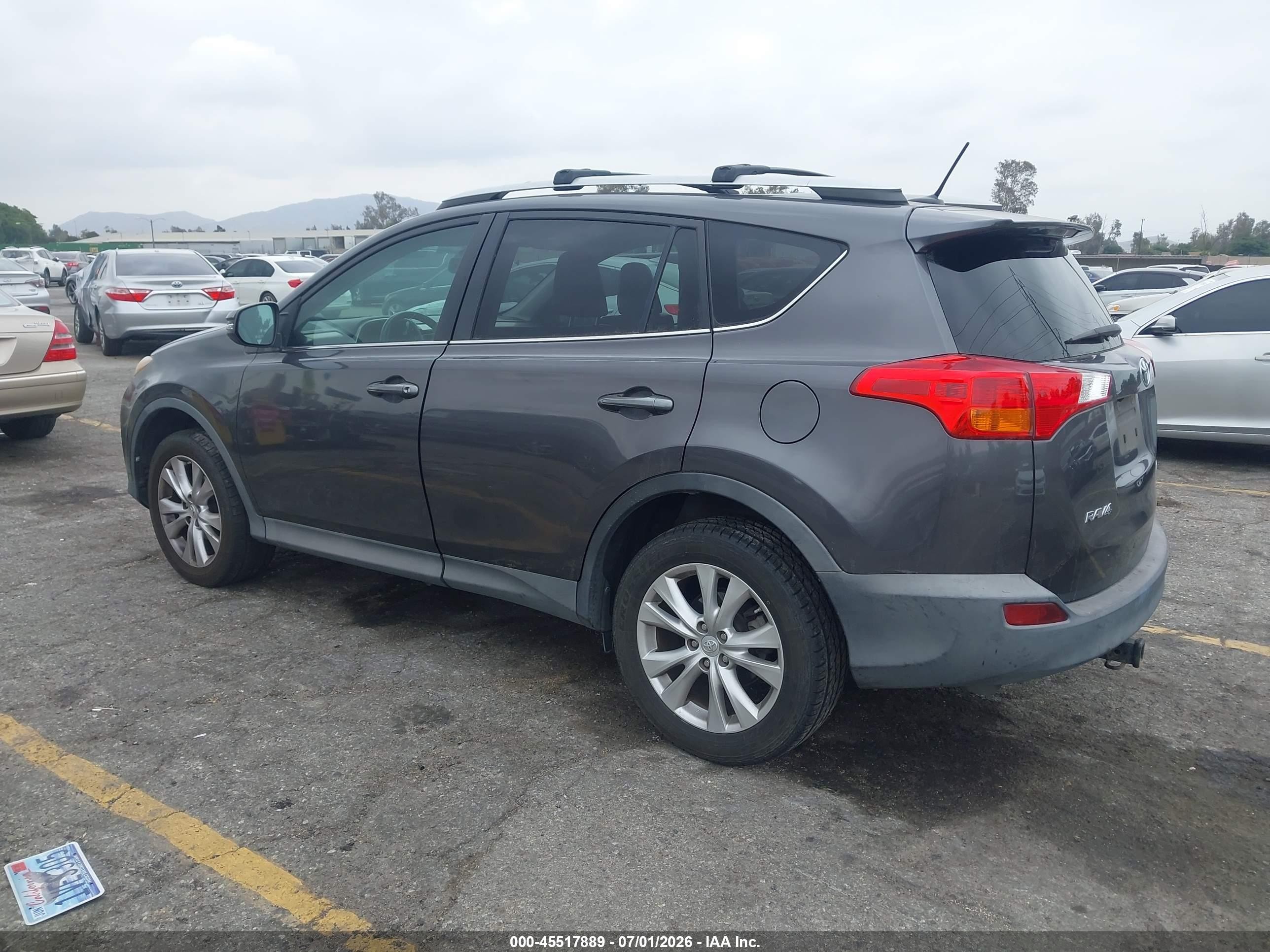2015 Toyota Rav4 Limited Серый vin: 2T3YFREV0FW184578