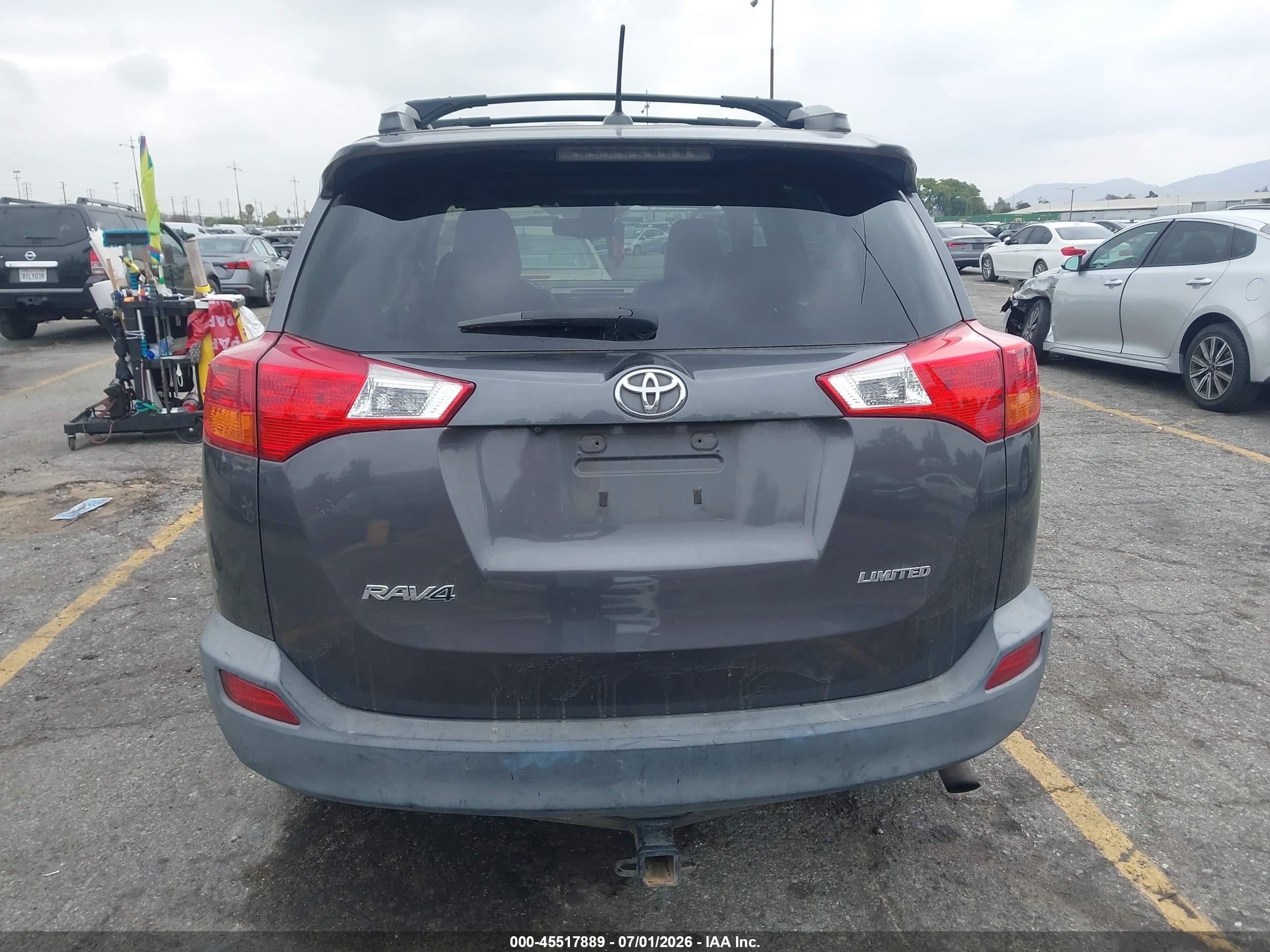2015 Toyota Rav4 Limited Серый vin: 2T3YFREV0FW184578