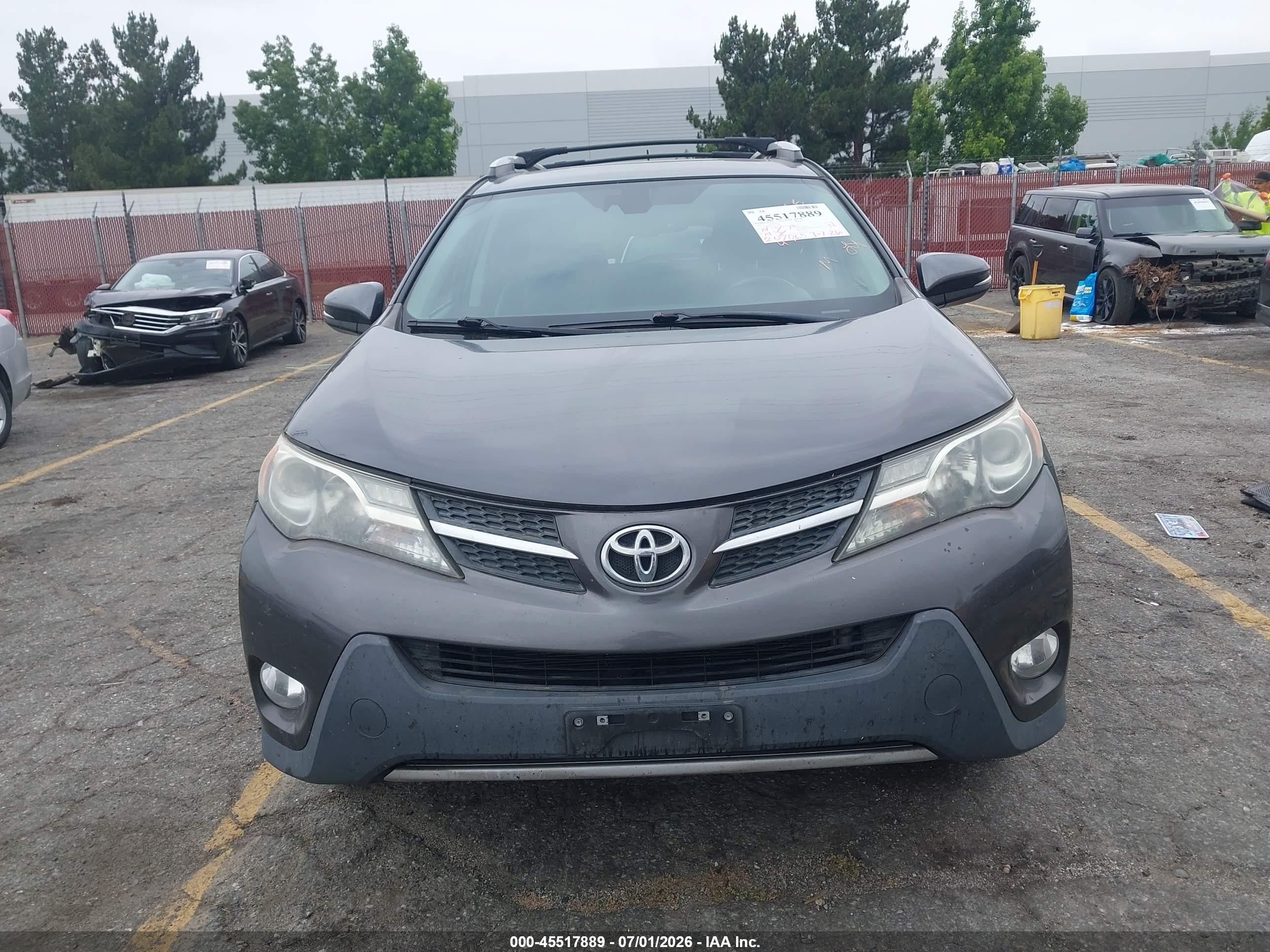 2015 Toyota Rav4 Limited Серый vin: 2T3YFREV0FW184578