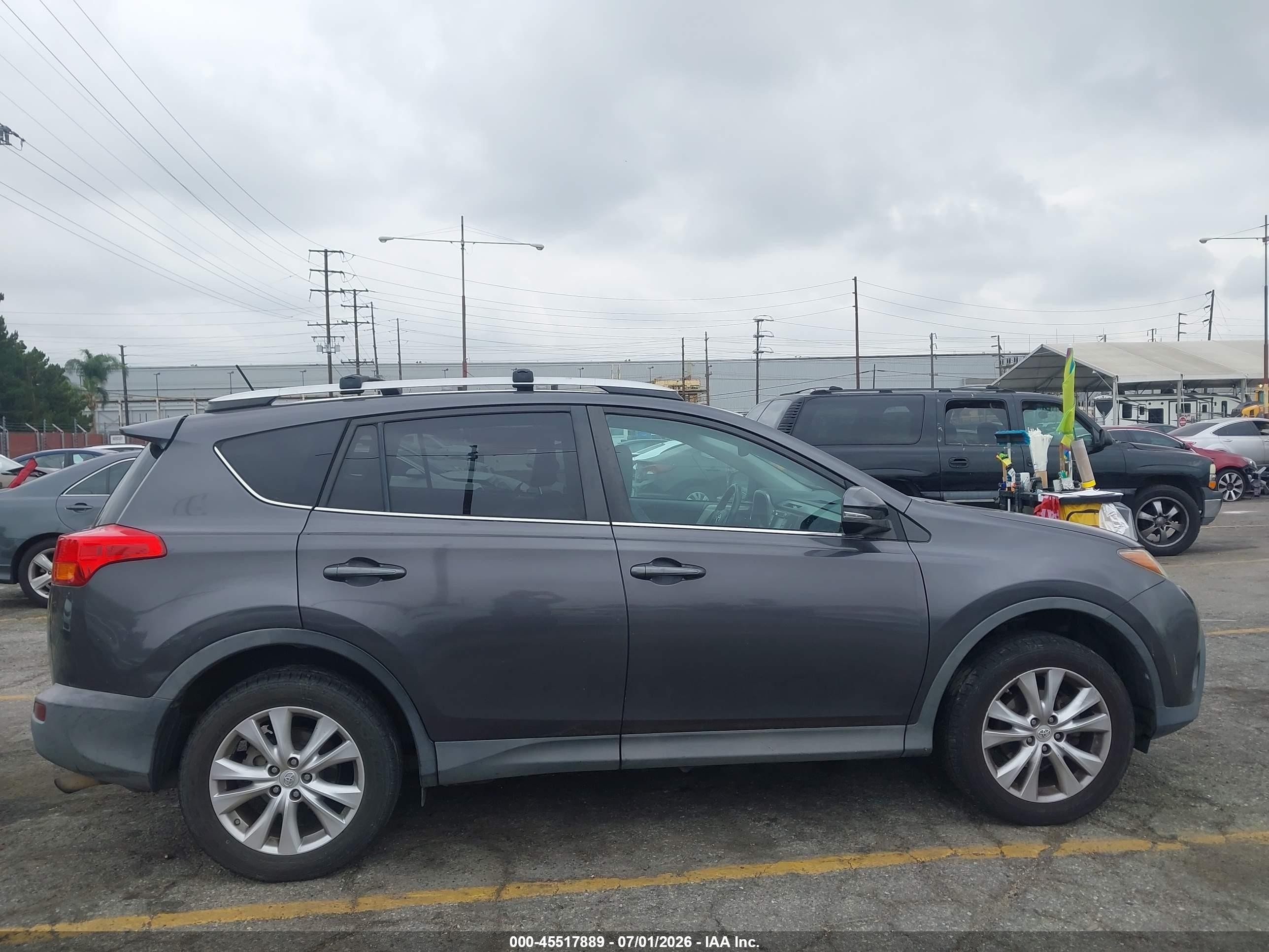 2015 Toyota Rav4 Limited Серый vin: 2T3YFREV0FW184578