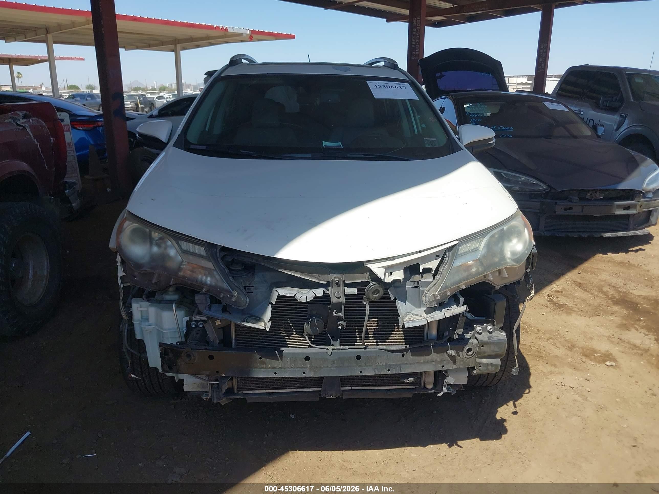 2015 Toyota Rav4 Limited White vin: 2T3YFREV0FW197993