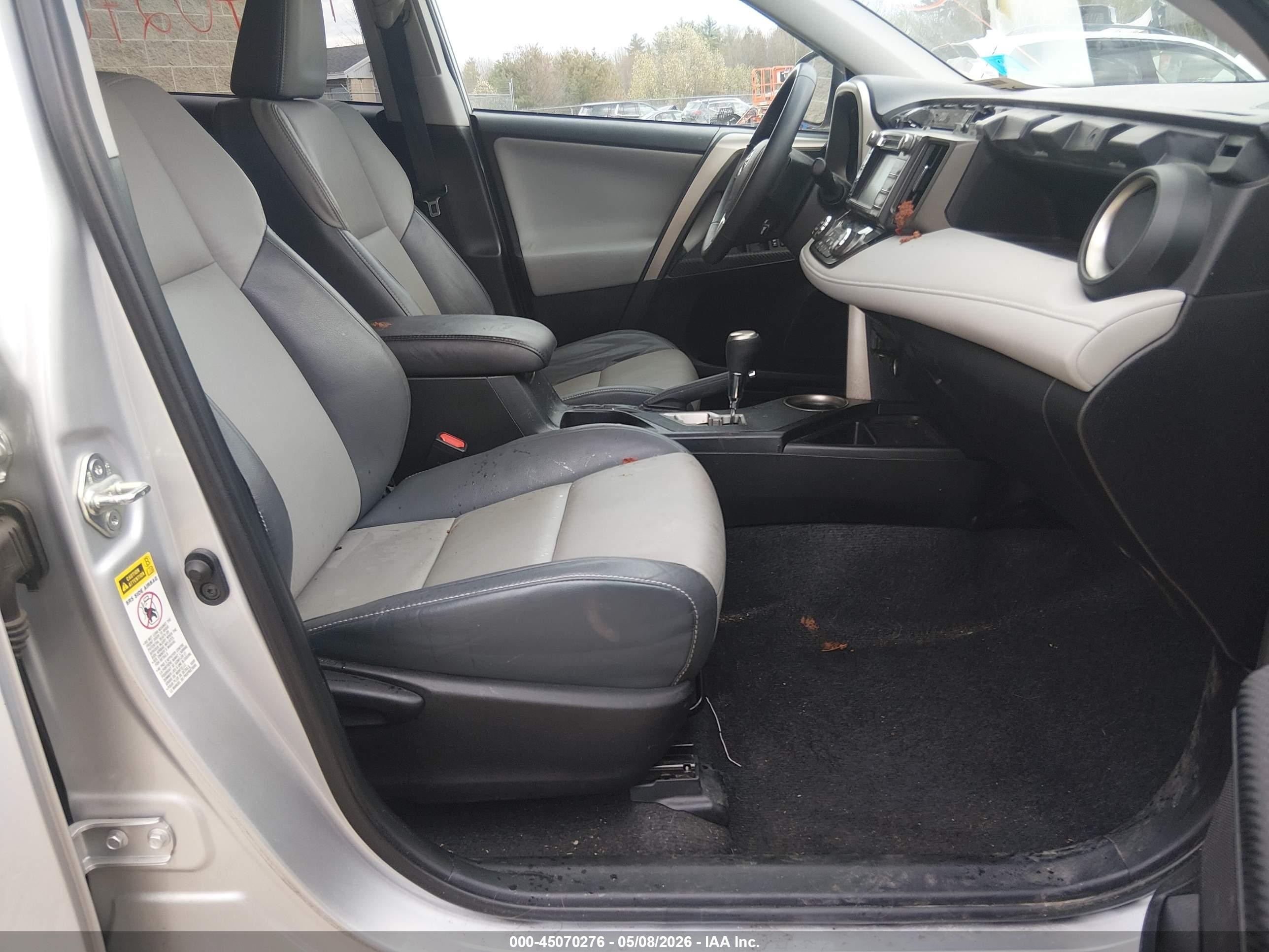 2015 Toyota Rav4 Limited Silver vin: 2T3YFREV0FW216199