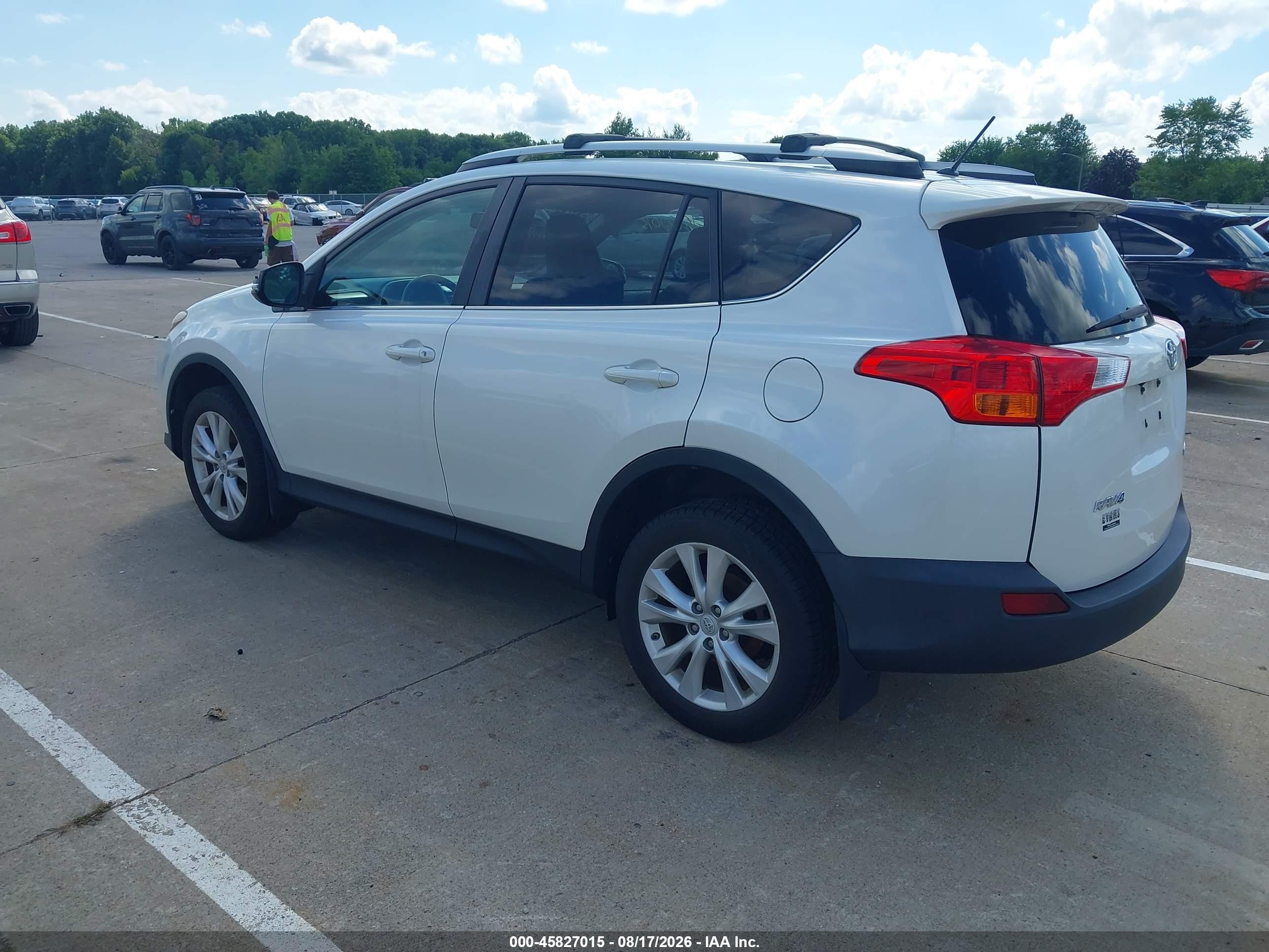 2013 Toyota Rav4 Limited White vin: 2T3YFREV1DW018891