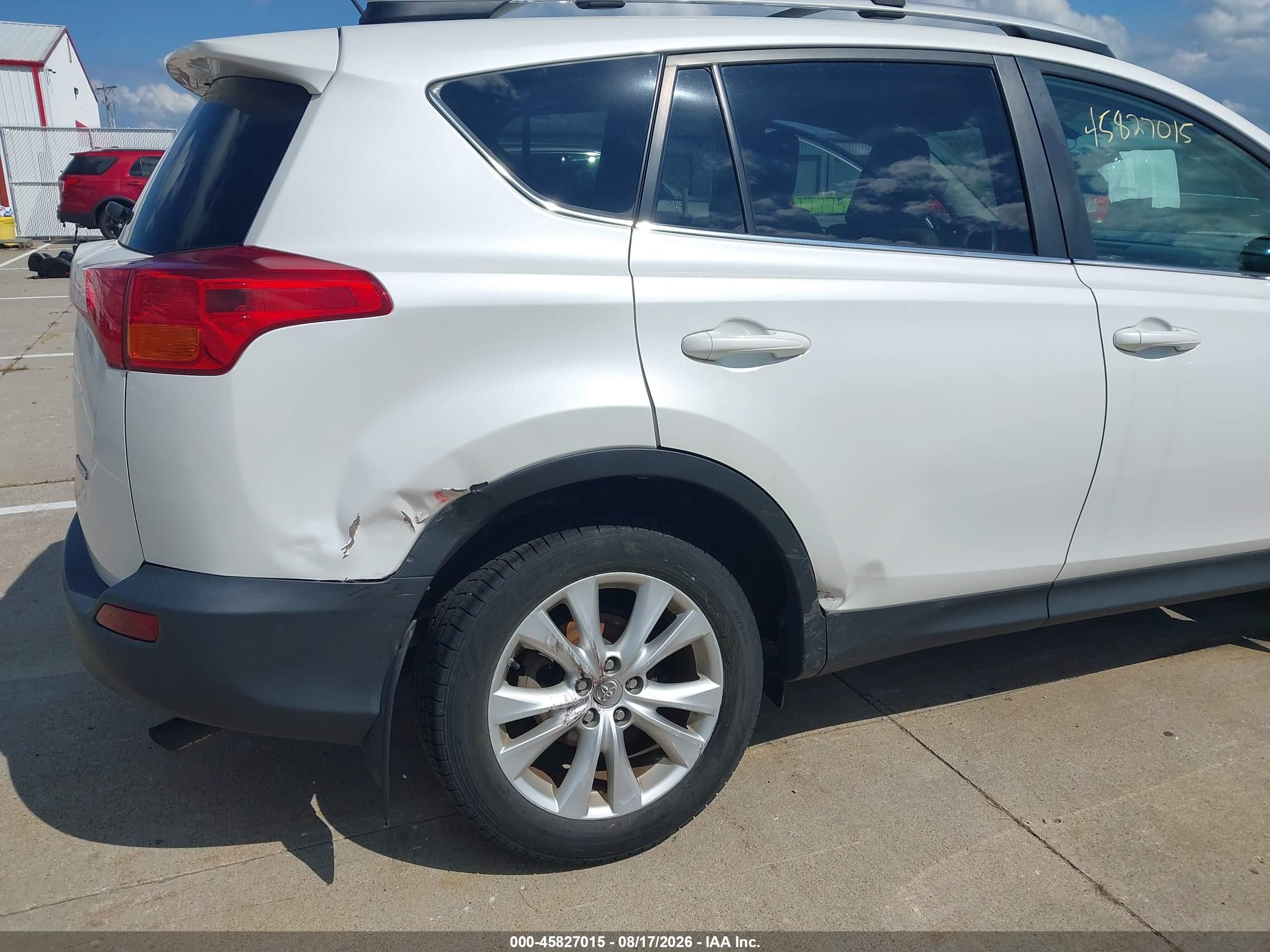 2013 Toyota Rav4 Limited White vin: 2T3YFREV1DW018891