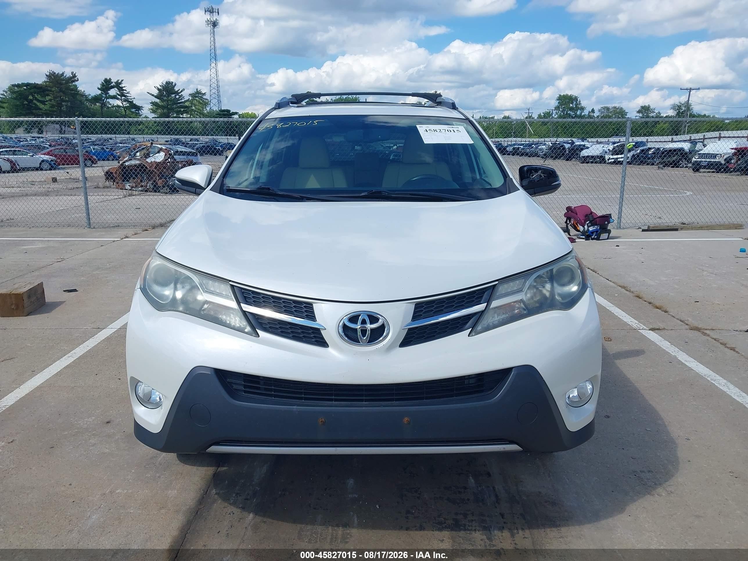 2013 Toyota Rav4 Limited White vin: 2T3YFREV1DW018891