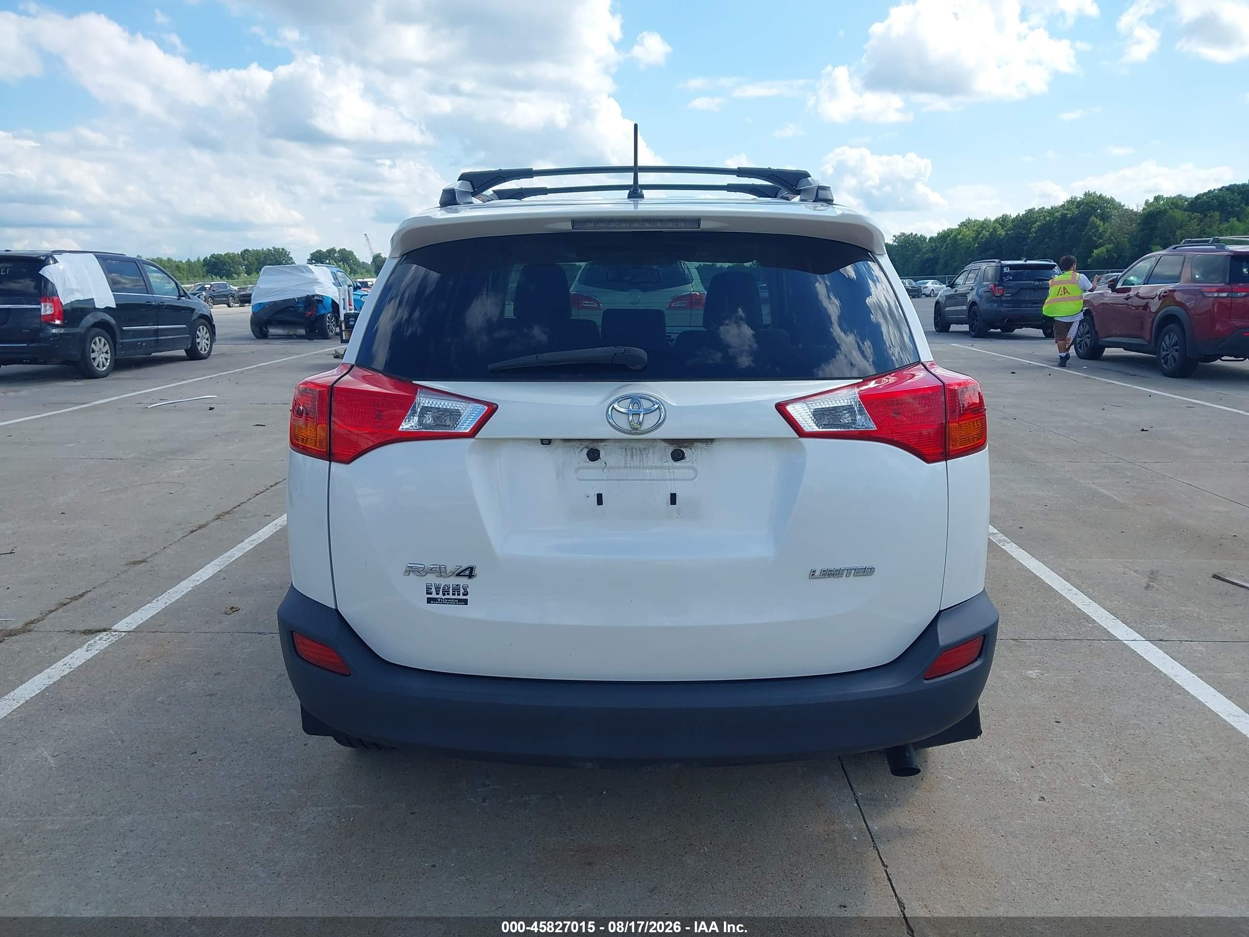 2013 Toyota Rav4 Limited White vin: 2T3YFREV1DW018891