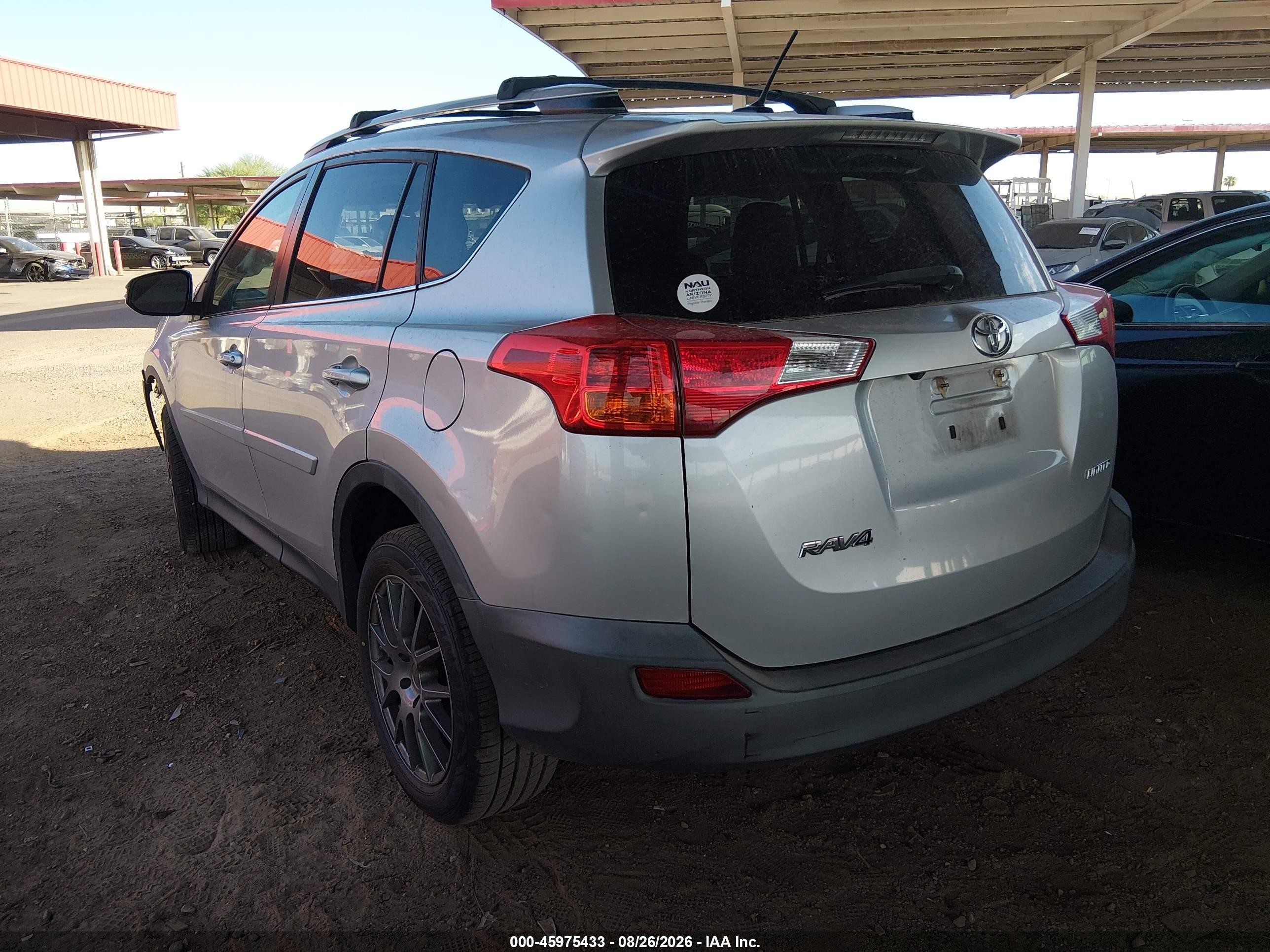 2013 Toyota Rav4 Limited Silver vin: 2T3YFREV1DW046254