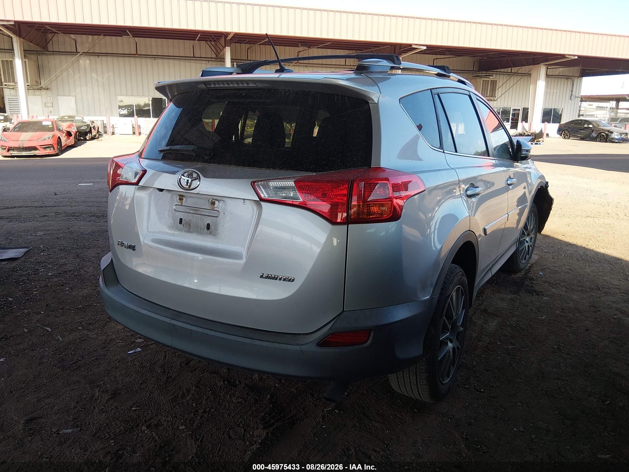 2013 Toyota Rav4 Limited Silver vin: 2T3YFREV1DW046254