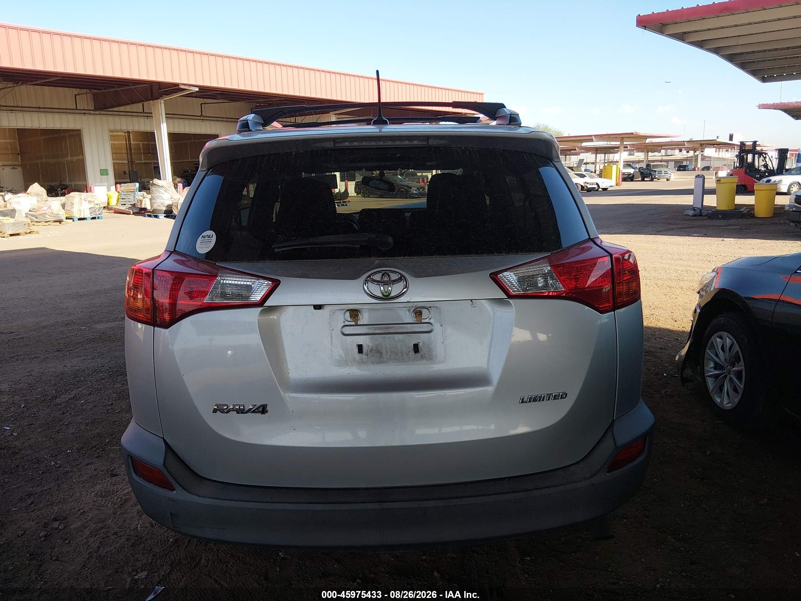 2013 Toyota Rav4 Limited Silver vin: 2T3YFREV1DW046254