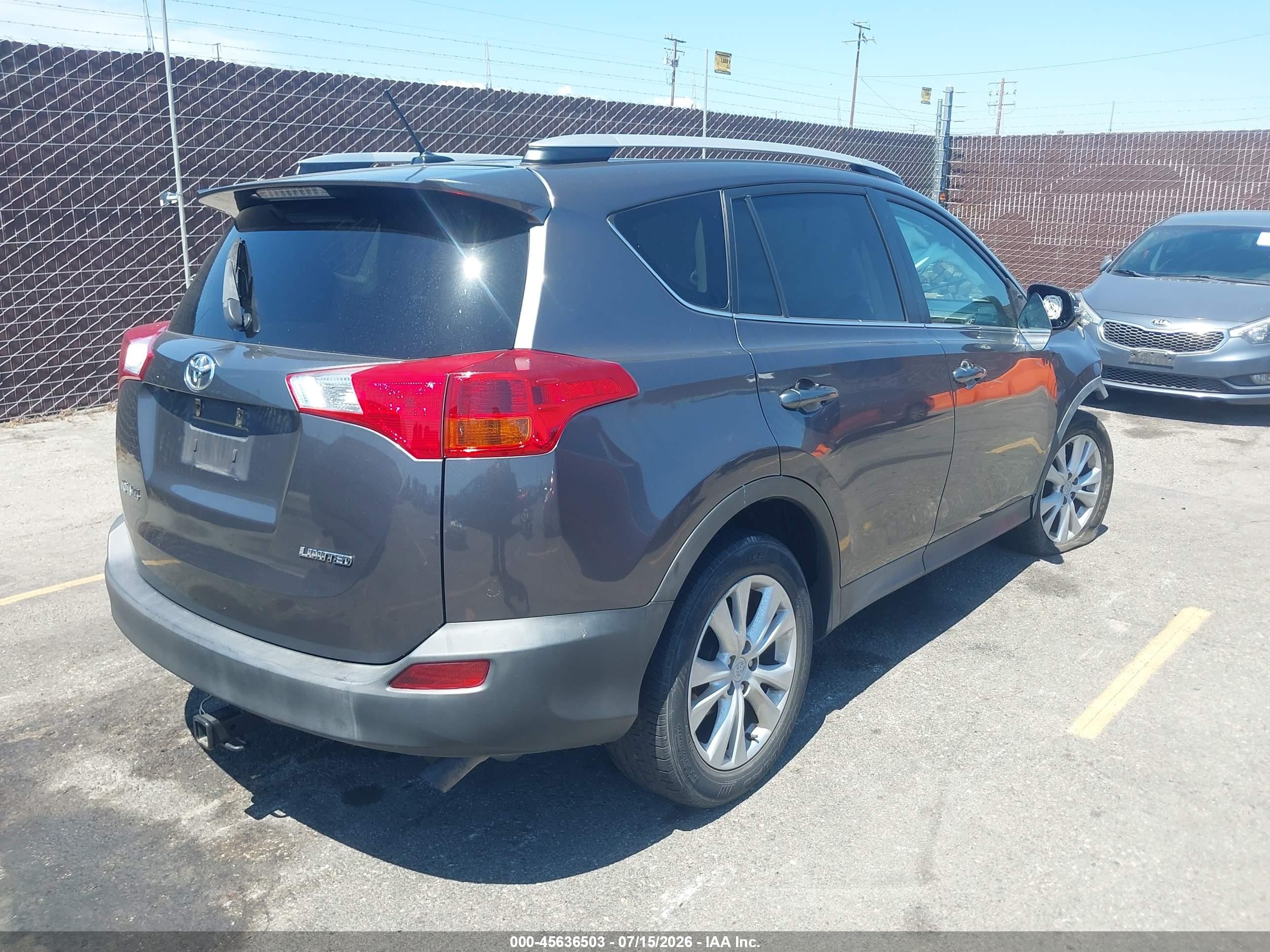 2013 Toyota Rav4 Limited Gray vin: 2T3YFREV1DW052863