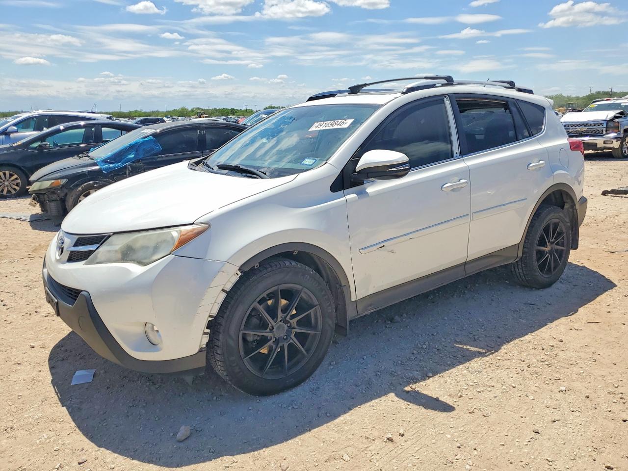 2014 Toyota Rav4 Limited White vin: 2T3YFREV1EW106079