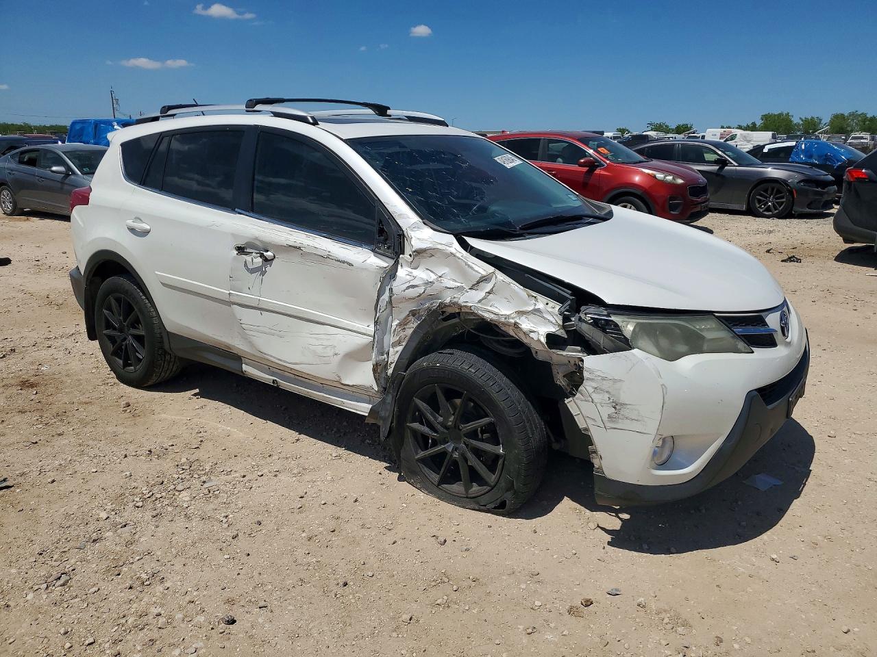 2014 Toyota Rav4 Limited White vin: 2T3YFREV1EW106079
