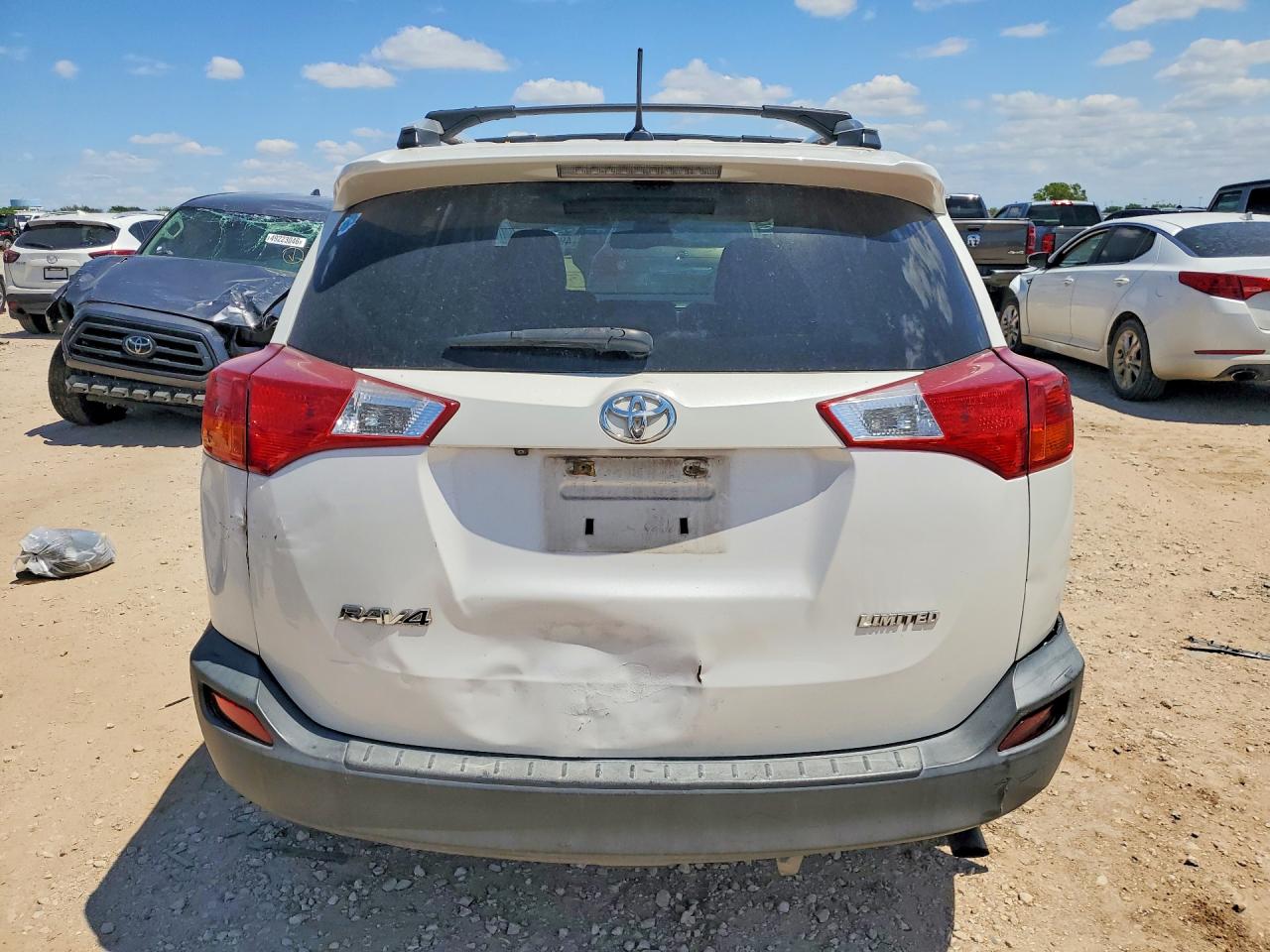 2014 Toyota Rav4 Limited White vin: 2T3YFREV1EW106079