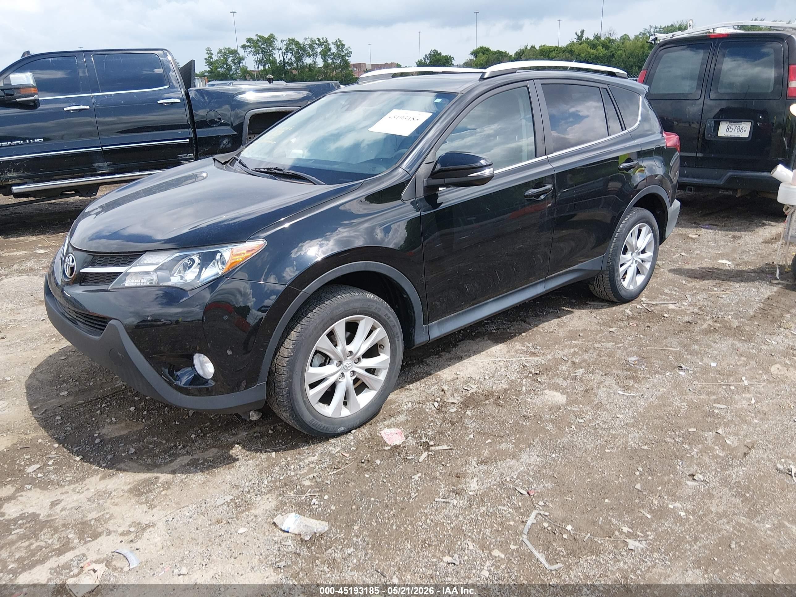 2015 Toyota Rav4 Limited Черный vin: 2T3YFREV1FW220827