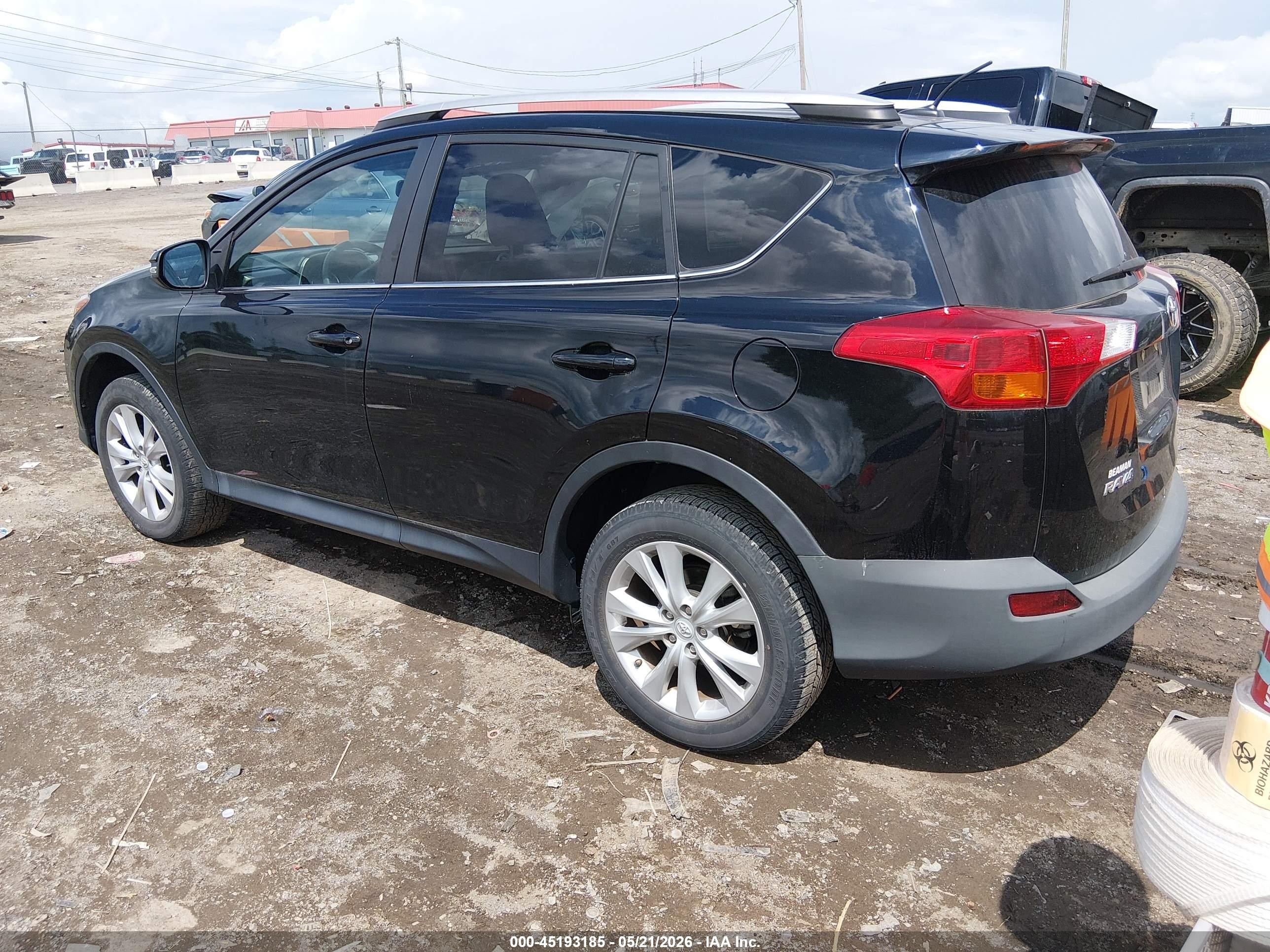 2015 Toyota Rav4 Limited Черный vin: 2T3YFREV1FW220827
