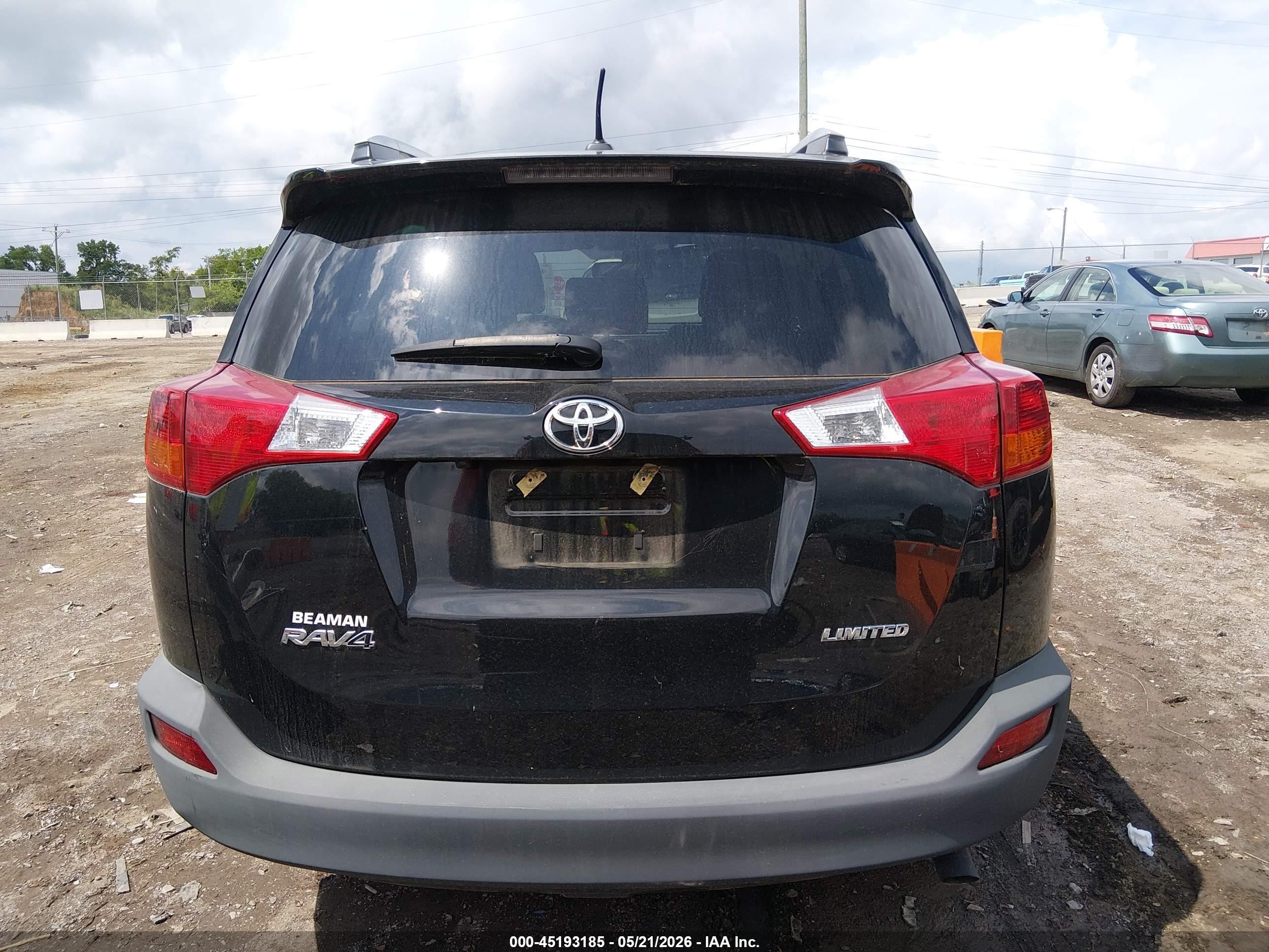 2015 Toyota Rav4 Limited Черный vin: 2T3YFREV1FW220827