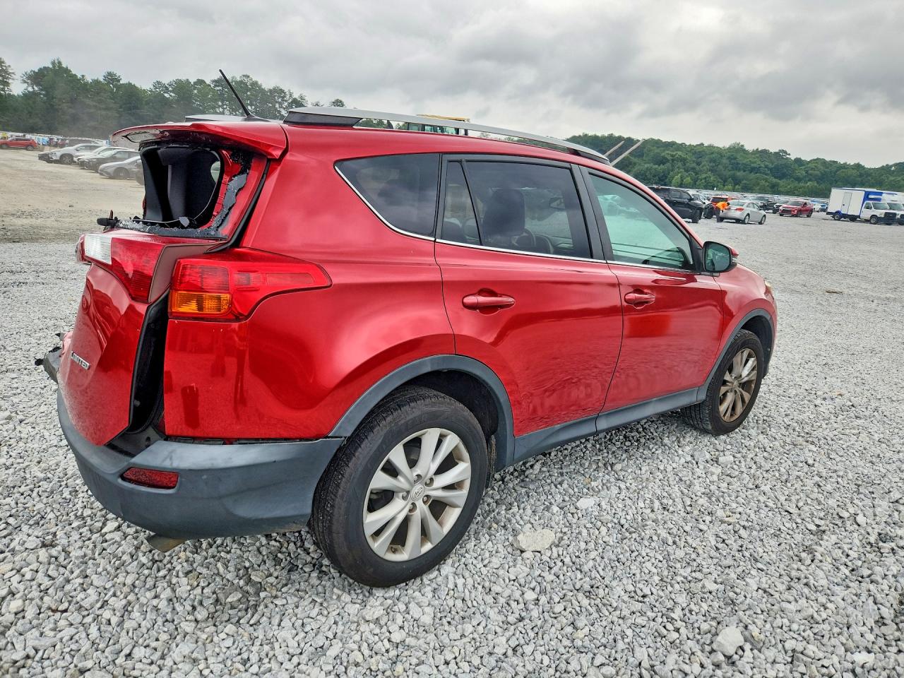 2015 Toyota Rav4 Limited Red vin: 2T3YFREV1FW225526