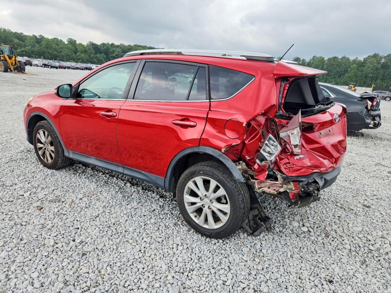 2015 Toyota Rav4 Limited Red vin: 2T3YFREV1FW225526
