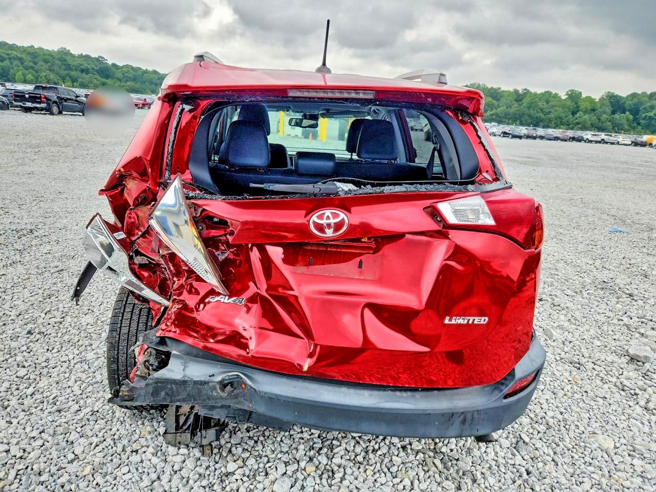 2015 Toyota Rav4 Limited Red vin: 2T3YFREV1FW225526