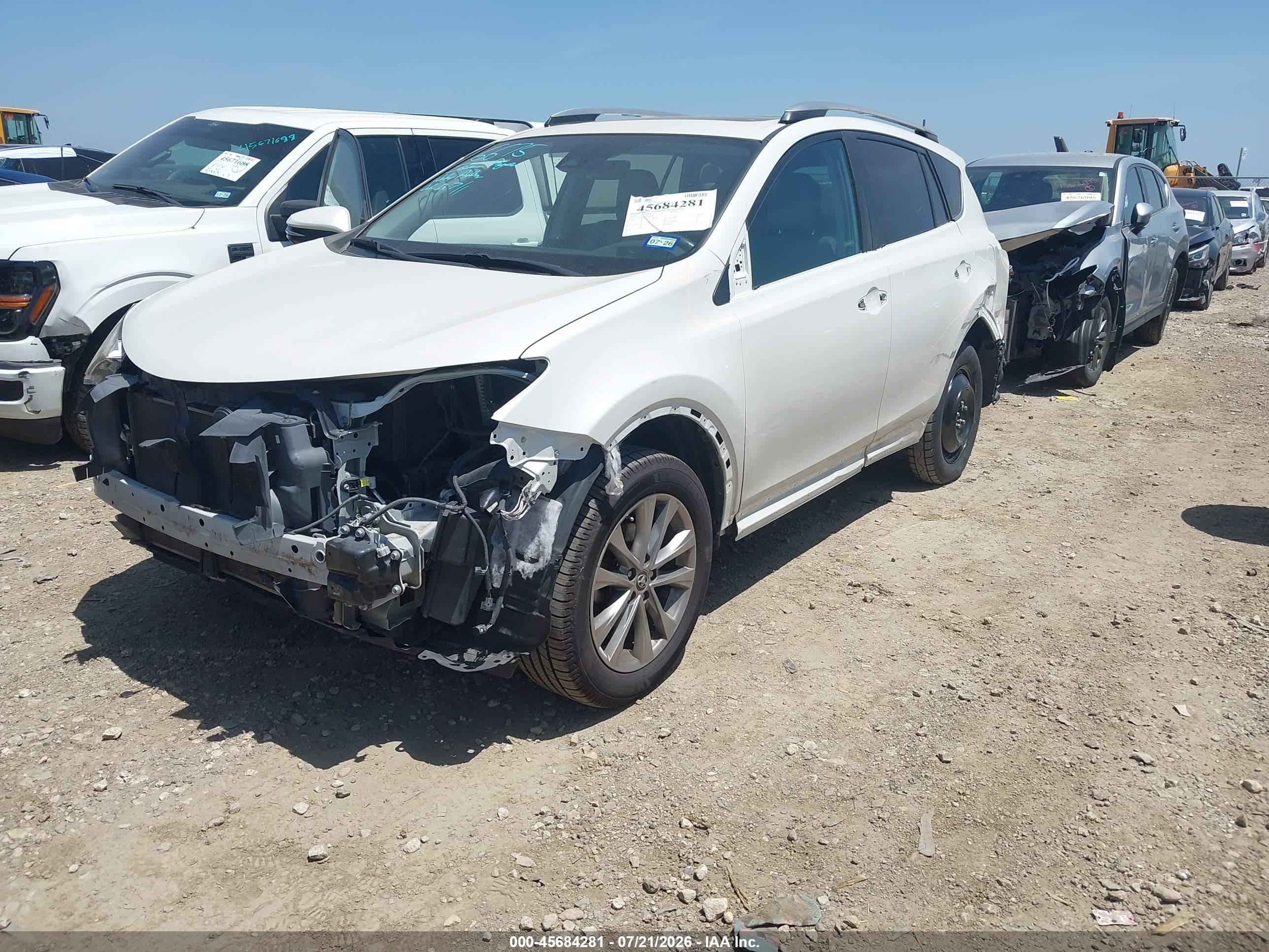 2017 Toyota Rav4 Limited Белый vin: 2T3YFREV1HW368446
