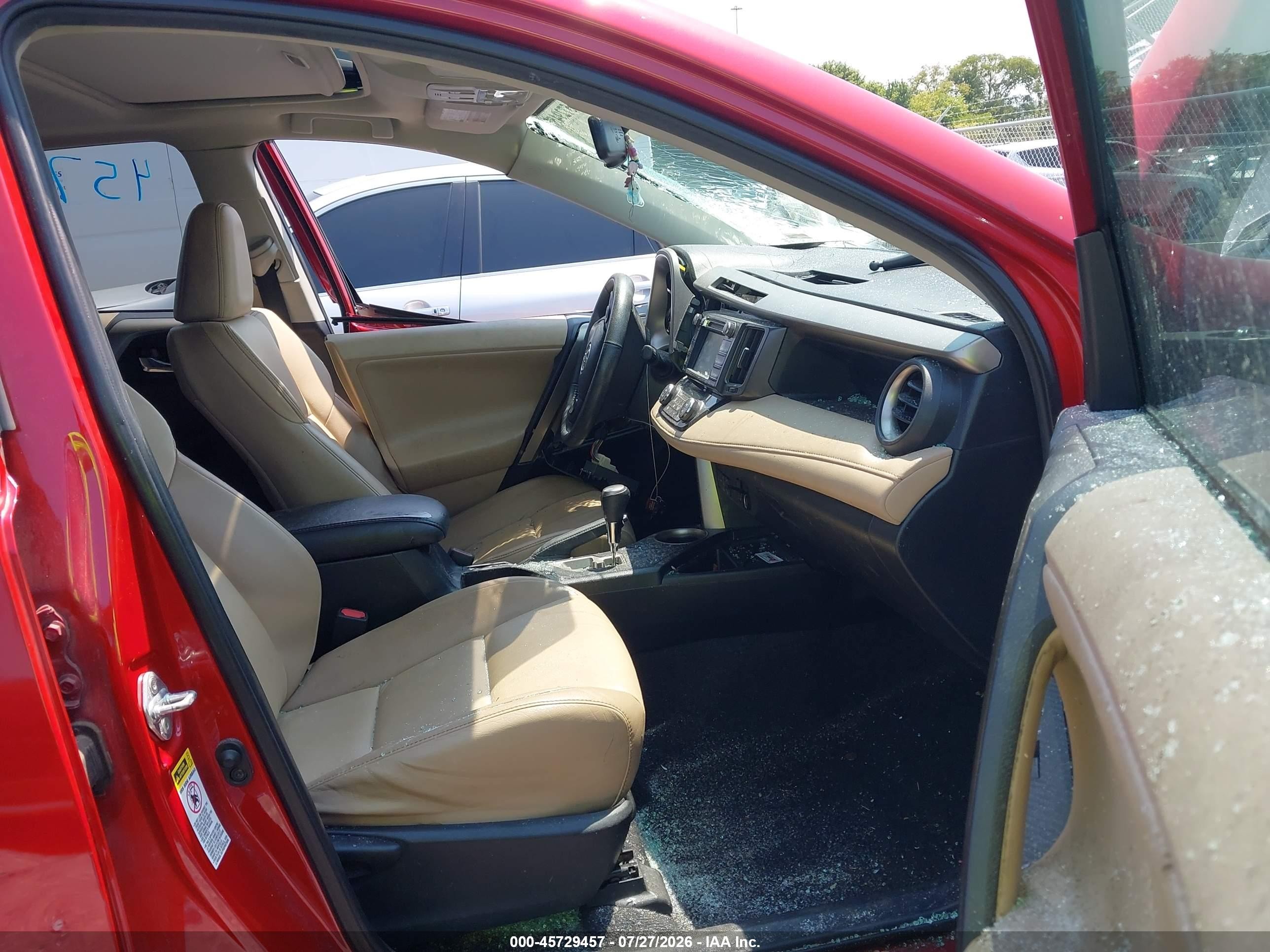 2013 Toyota Rav4 Limited Red vin: 2T3YFREV2DW004661