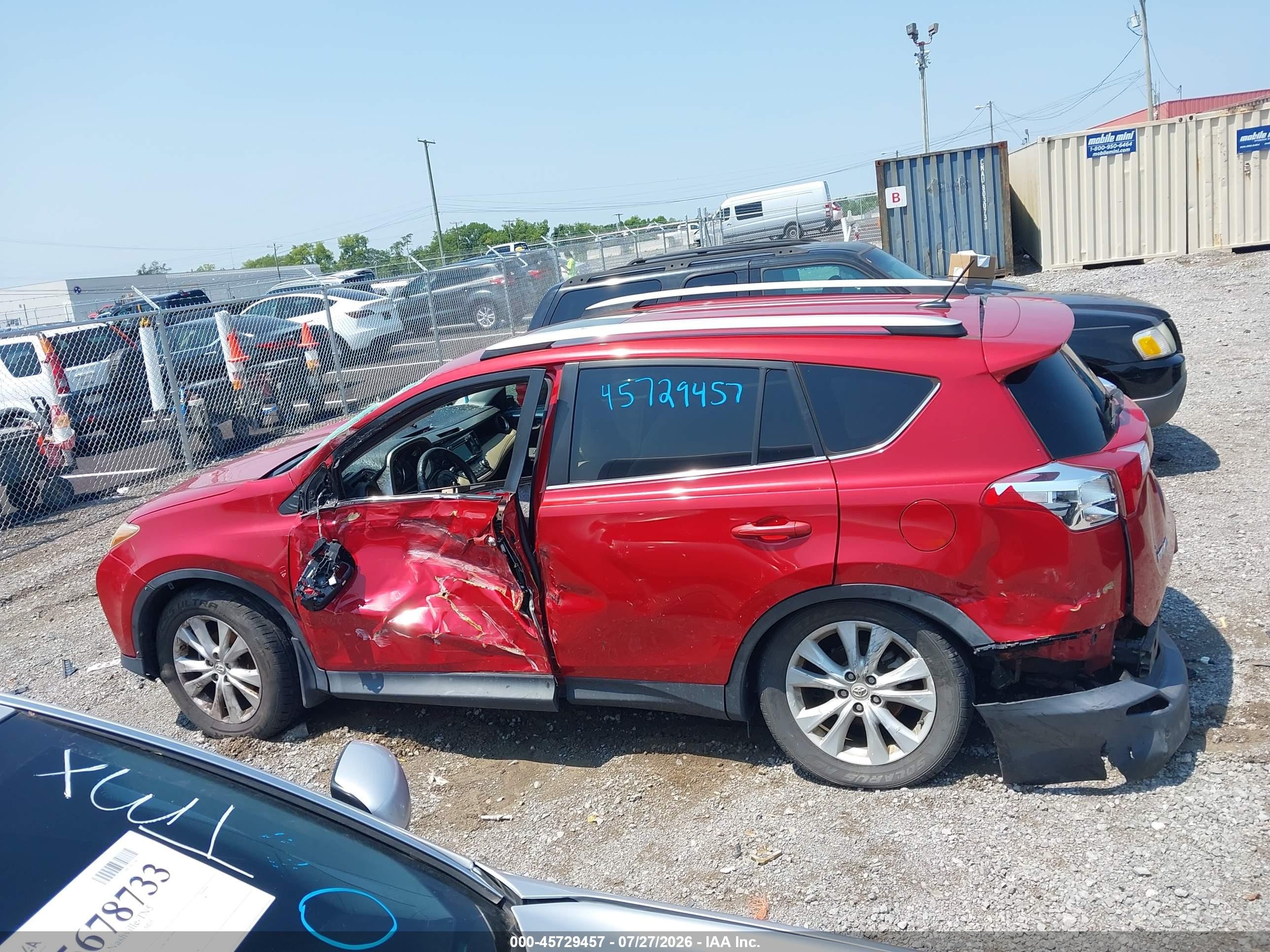 2013 Toyota Rav4 Limited Red vin: 2T3YFREV2DW004661