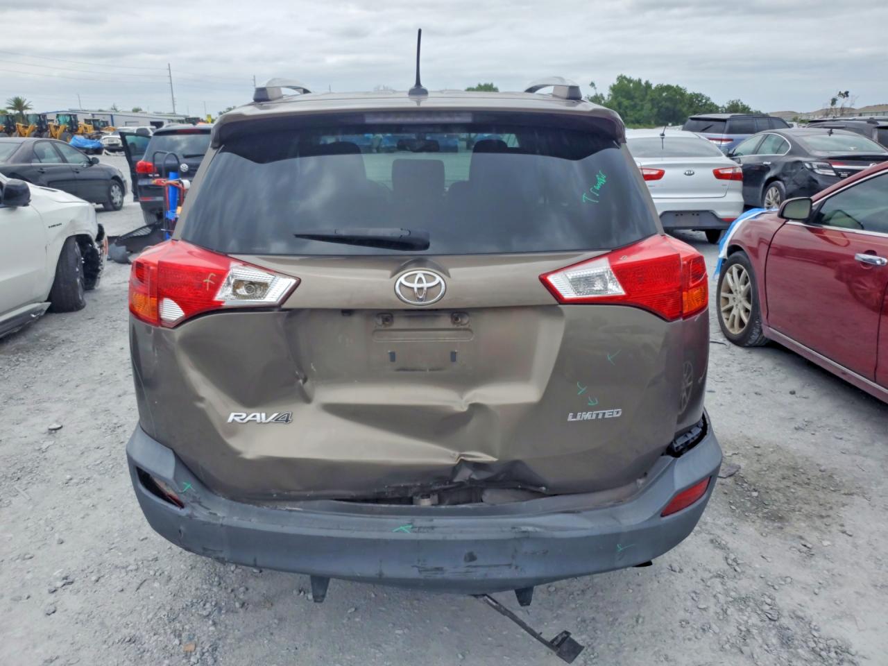 2013 Toyota Rav4 Limited Brown vin: 2T3YFREV2DW033433