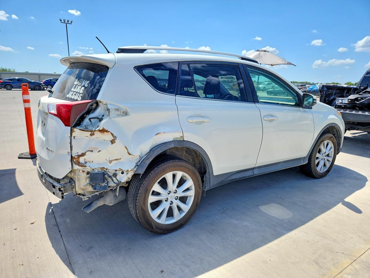 2013 Toyota Rav4 Limited White vin: 2T3YFREV2DW065993