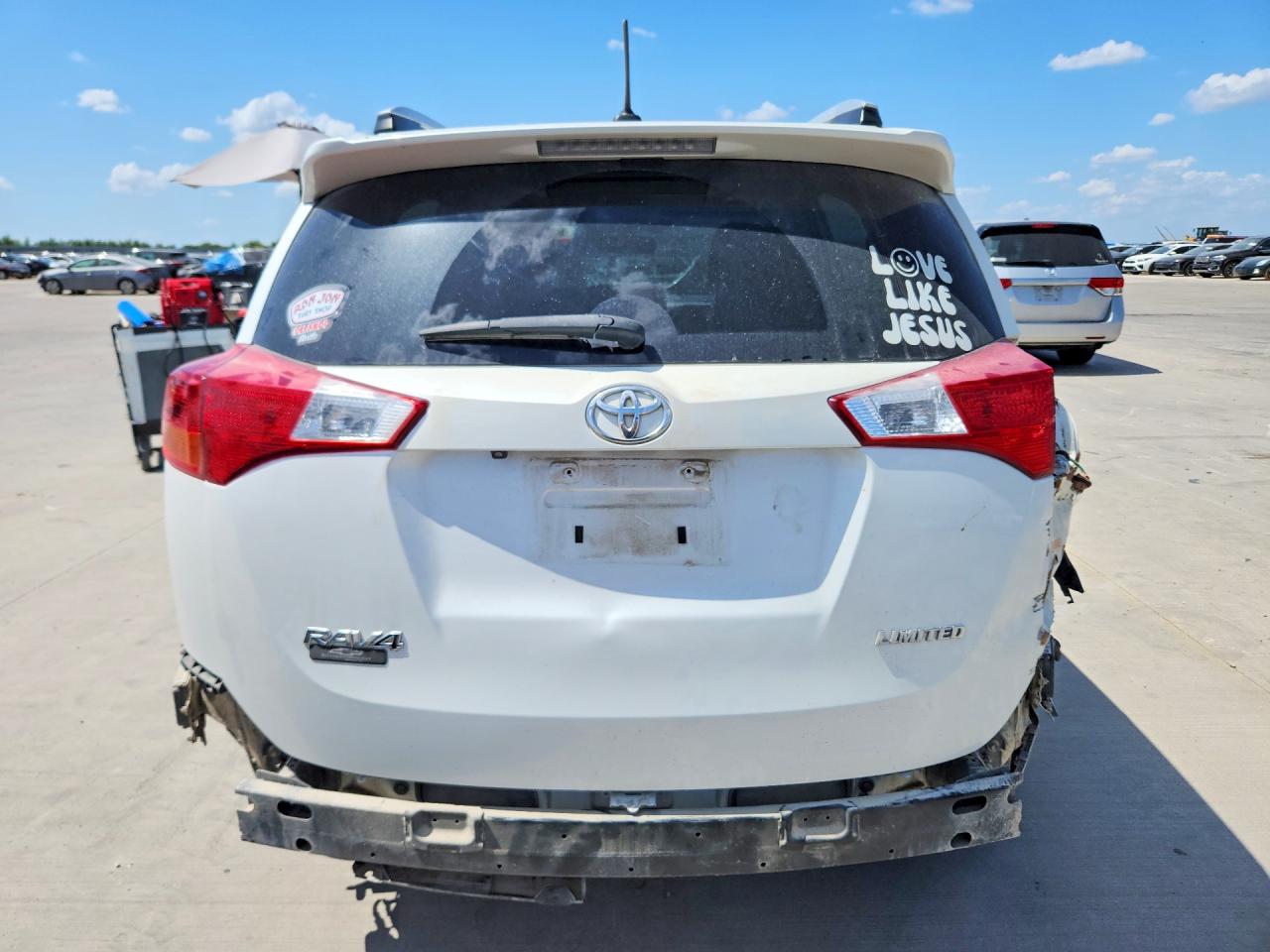 2013 Toyota Rav4 Limited White vin: 2T3YFREV2DW065993