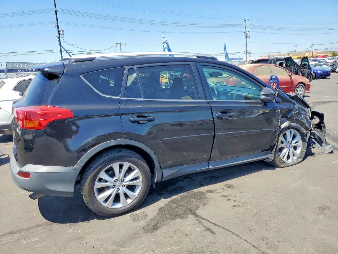 2014 Toyota Rav4 Limited Black vin: 2T3YFREV2EW097795