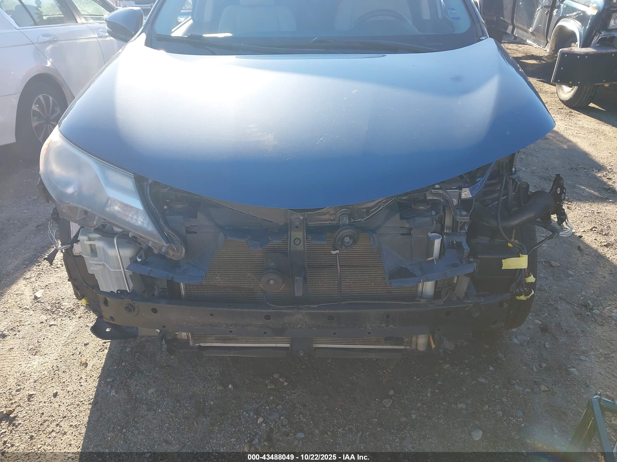 2014 Toyota Rav4 Limited Синий vin: 2T3YFREV2EW100209