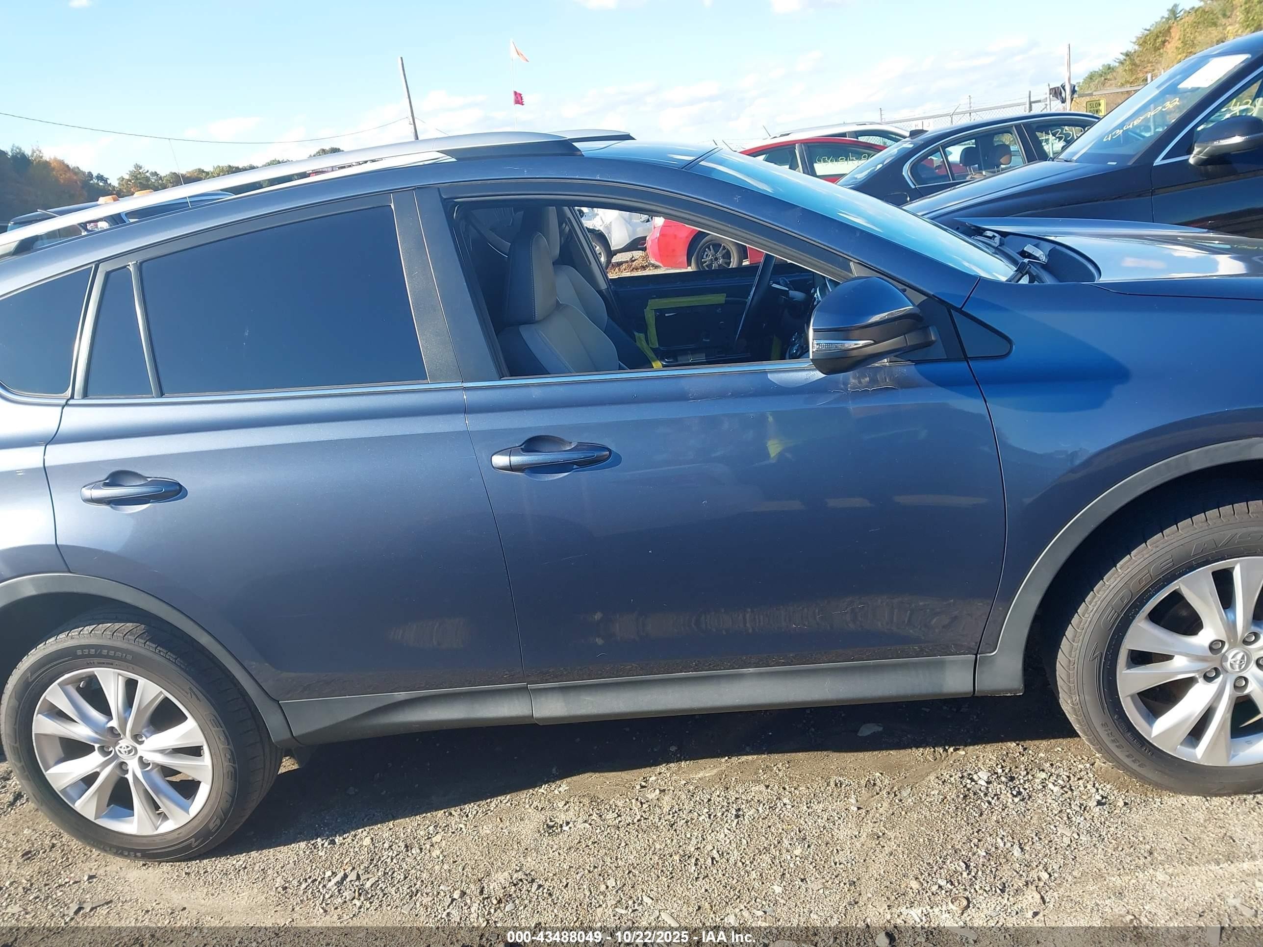 2014 Toyota Rav4 Limited Синий vin: 2T3YFREV2EW100209