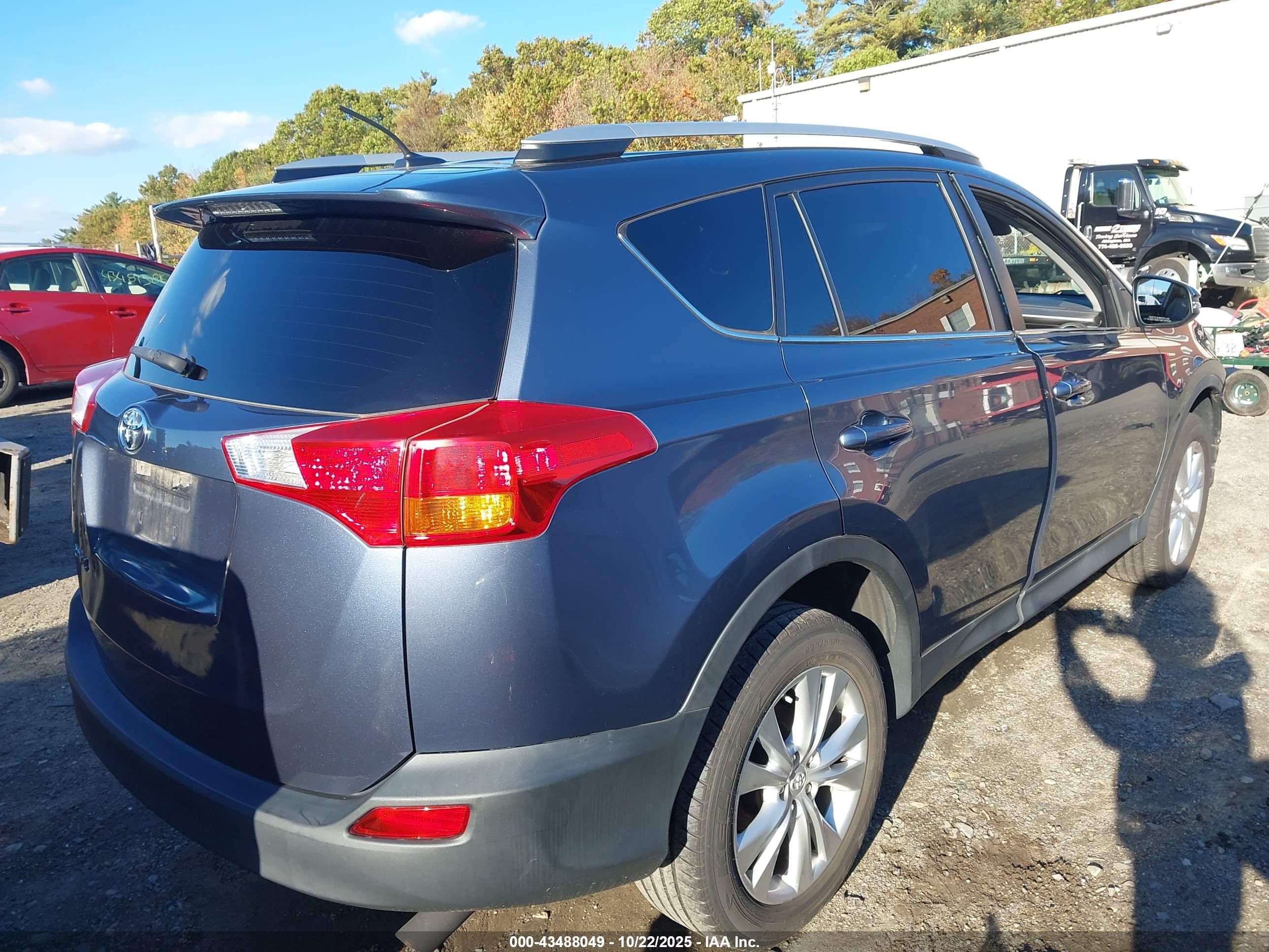 2014 Toyota Rav4 Limited Синий vin: 2T3YFREV2EW100209