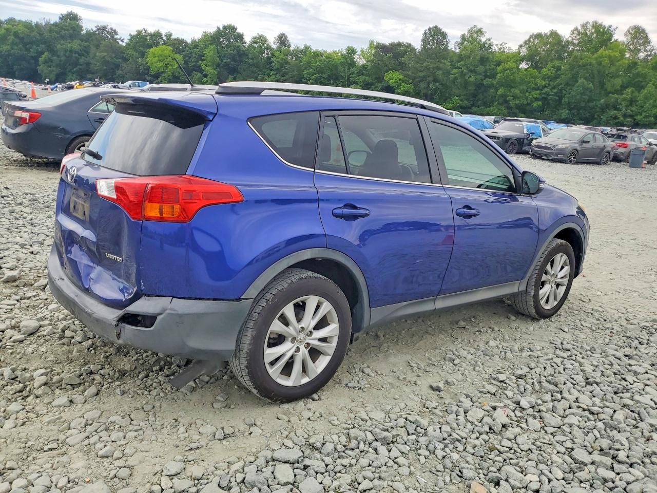 2014 Toyota Rav4 Limited Blue vin: 2T3YFREV2EW107774