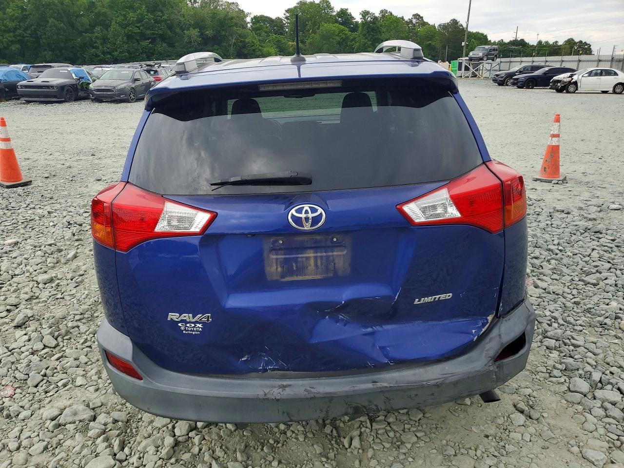 2014 Toyota Rav4 Limited Blue vin: 2T3YFREV2EW107774