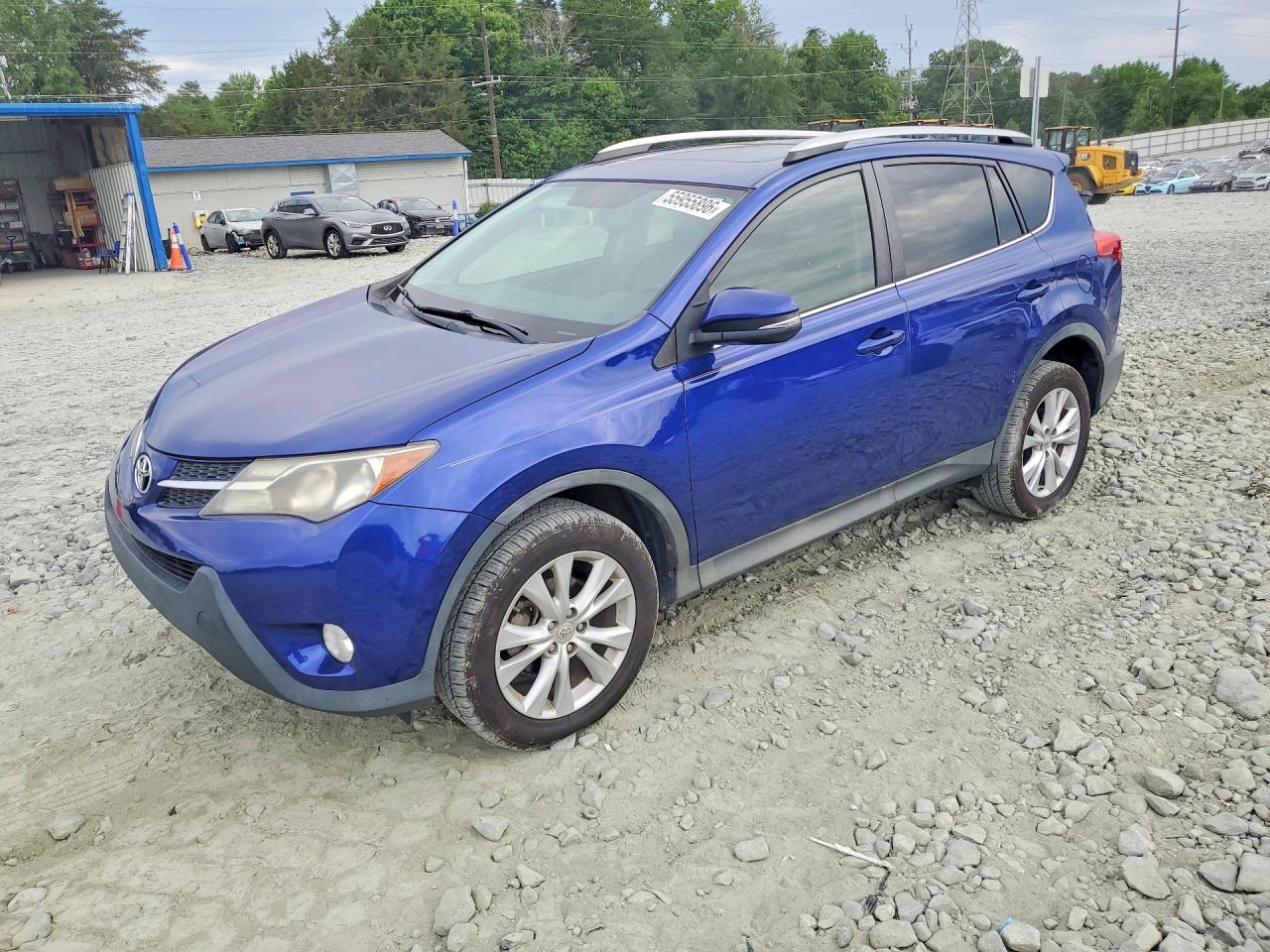 2014 Toyota Rav4 Limited Blue vin: 2T3YFREV2EW107774