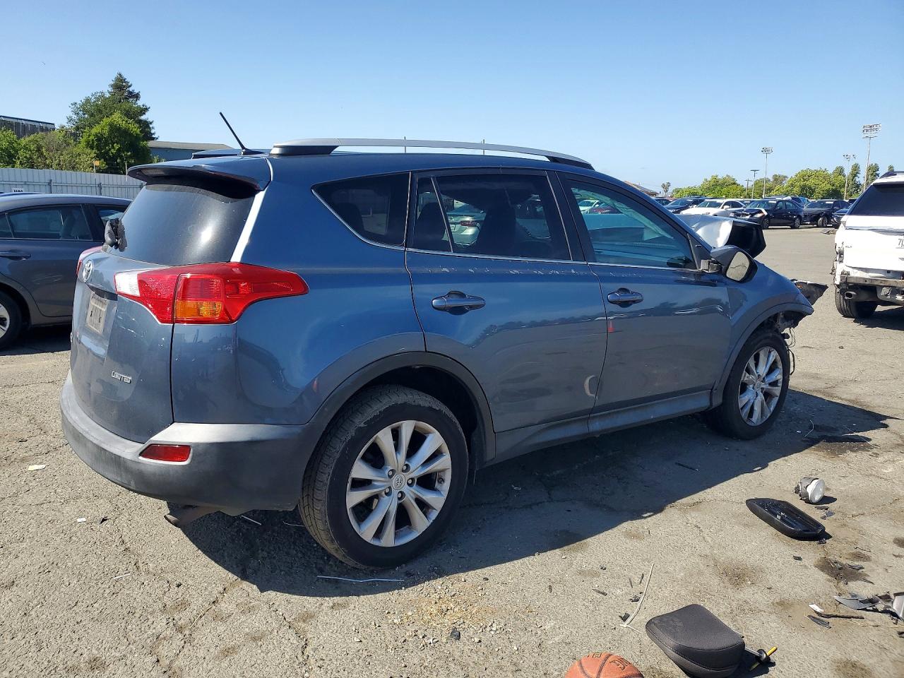 2014 Toyota Rav4 Limited Blue vin: 2T3YFREV2EW108584