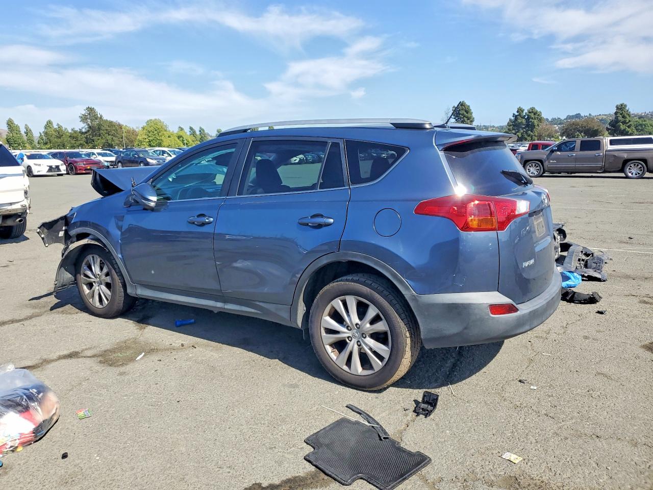 2014 Toyota Rav4 Limited Blue vin: 2T3YFREV2EW108584