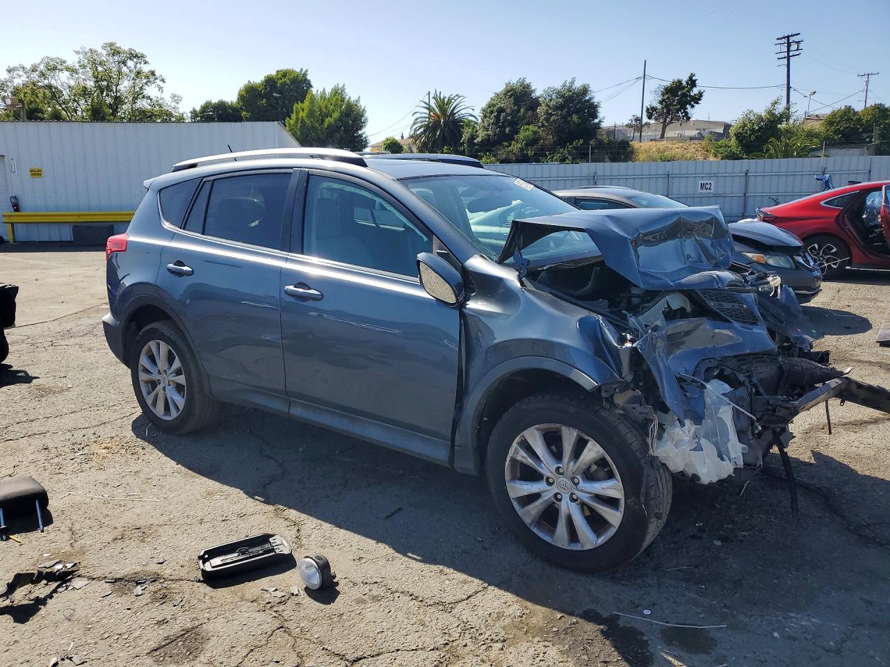 2014 Toyota Rav4 Limited Blue vin: 2T3YFREV2EW108584