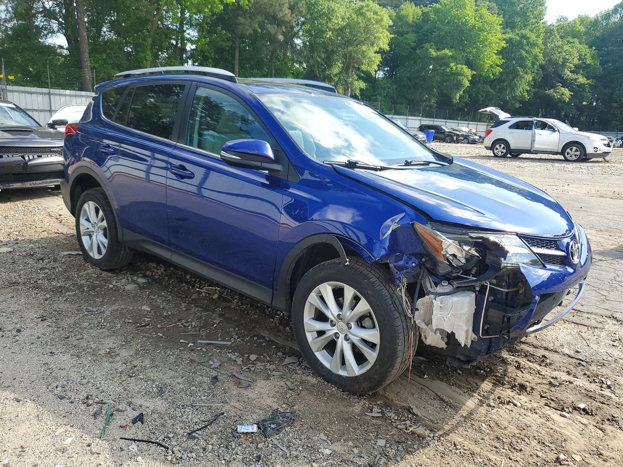 2014 Toyota Rav4 Limited Blue vin: 2T3YFREV2EW120721
