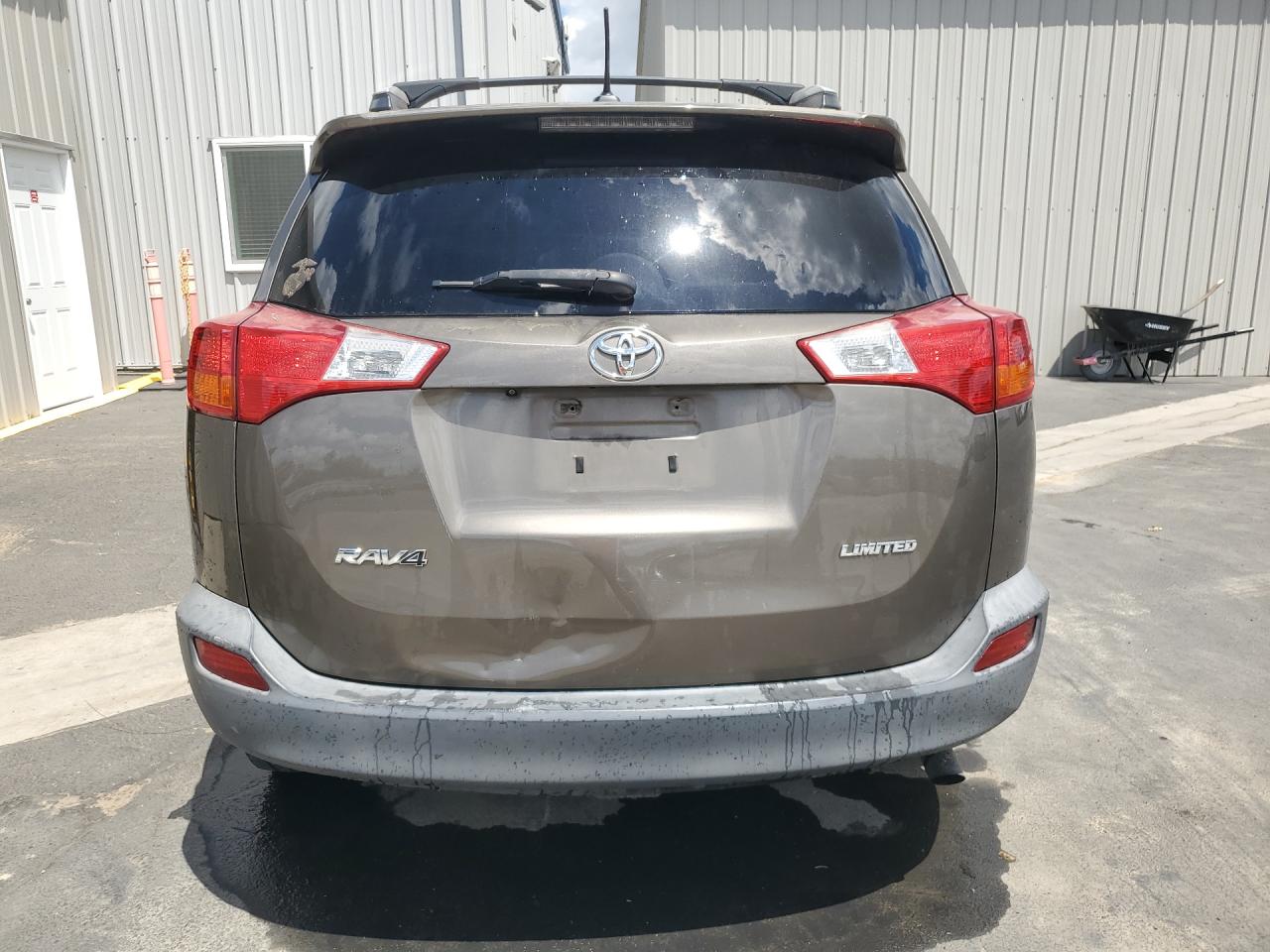 2015 Toyota Rav4 Limited Brown vin: 2T3YFREV2FW176644 Damage: Lift Gate, Dent(S) W/No Paint Dmg, > 12 Inches