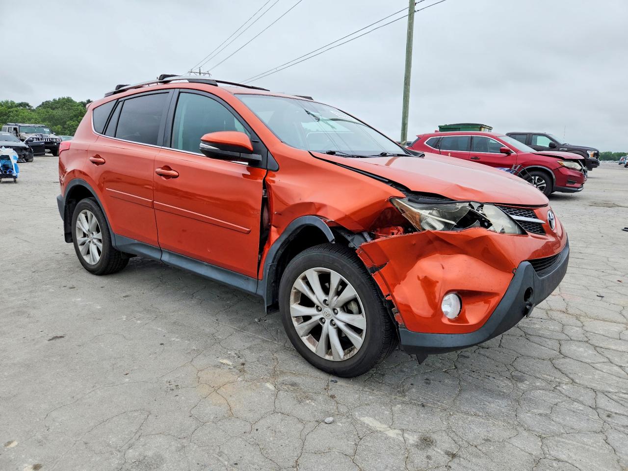 2015 Toyota Rav4 Limited Orange vin: 2T3YFREV2FW189975