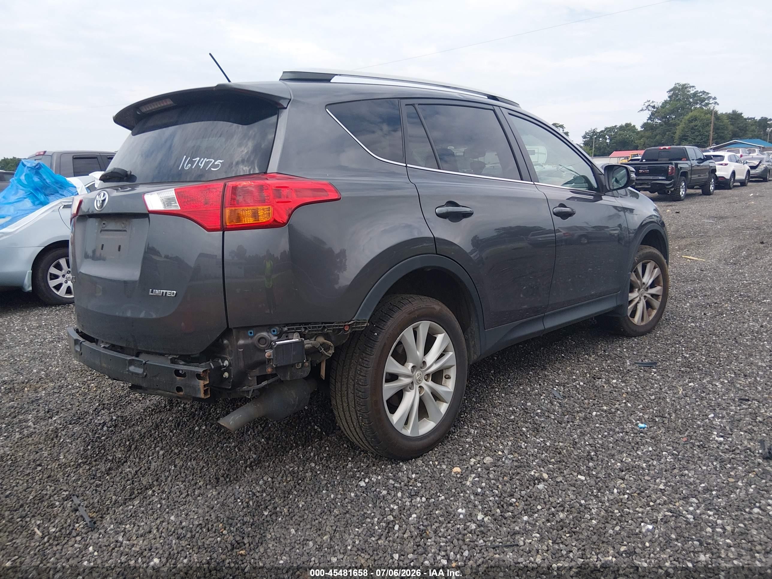 2015 Toyota Rav4 Limited Gray vin: 2T3YFREV2FW205138