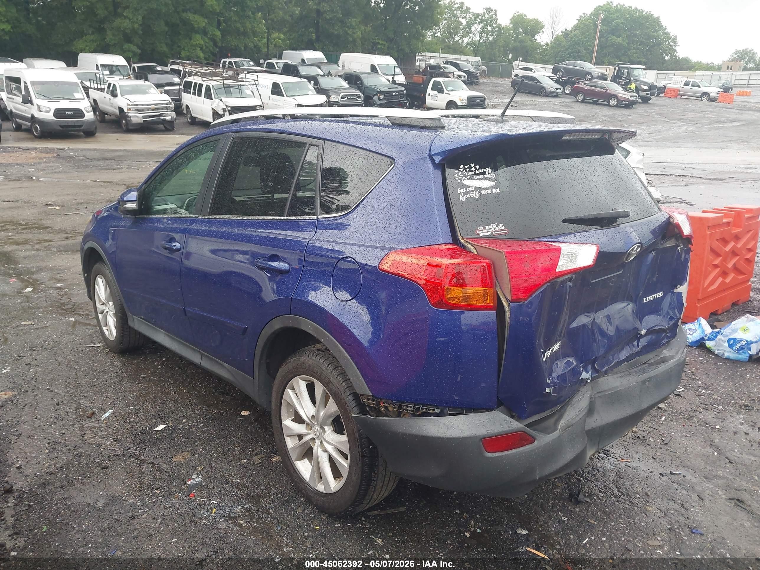 2015 Toyota Rav4 Limited Синий vin: 2T3YFREV2FW215961