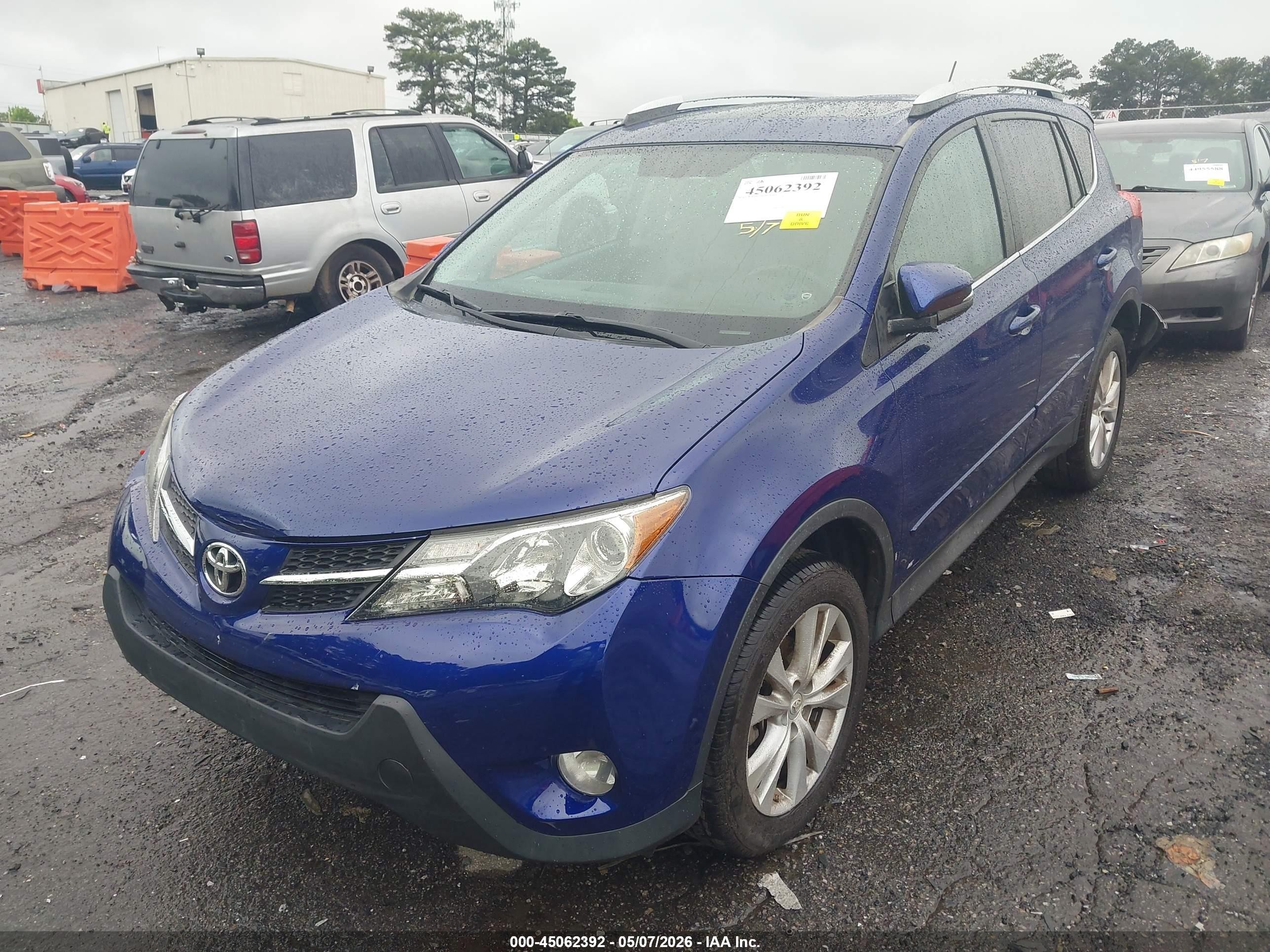 2015 Toyota Rav4 Limited Синий vin: 2T3YFREV2FW215961