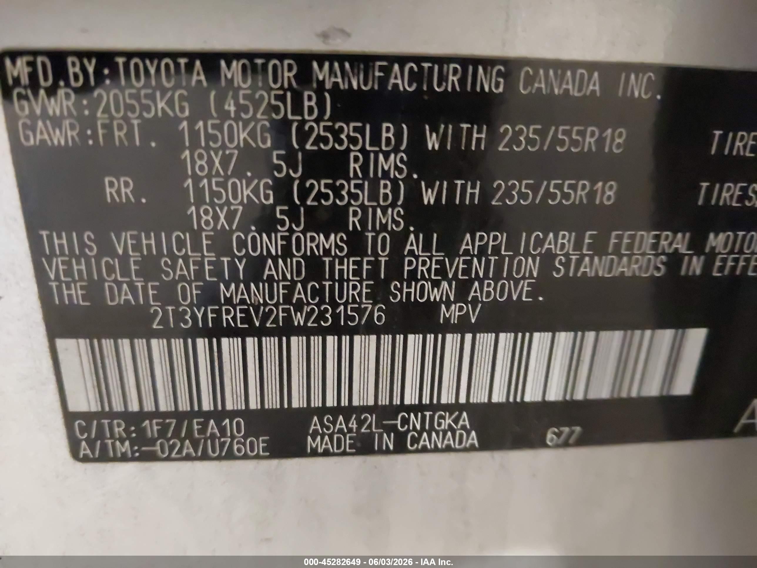 2015 Toyota Rav4 Limited Silver vin: 2T3YFREV2FW231576