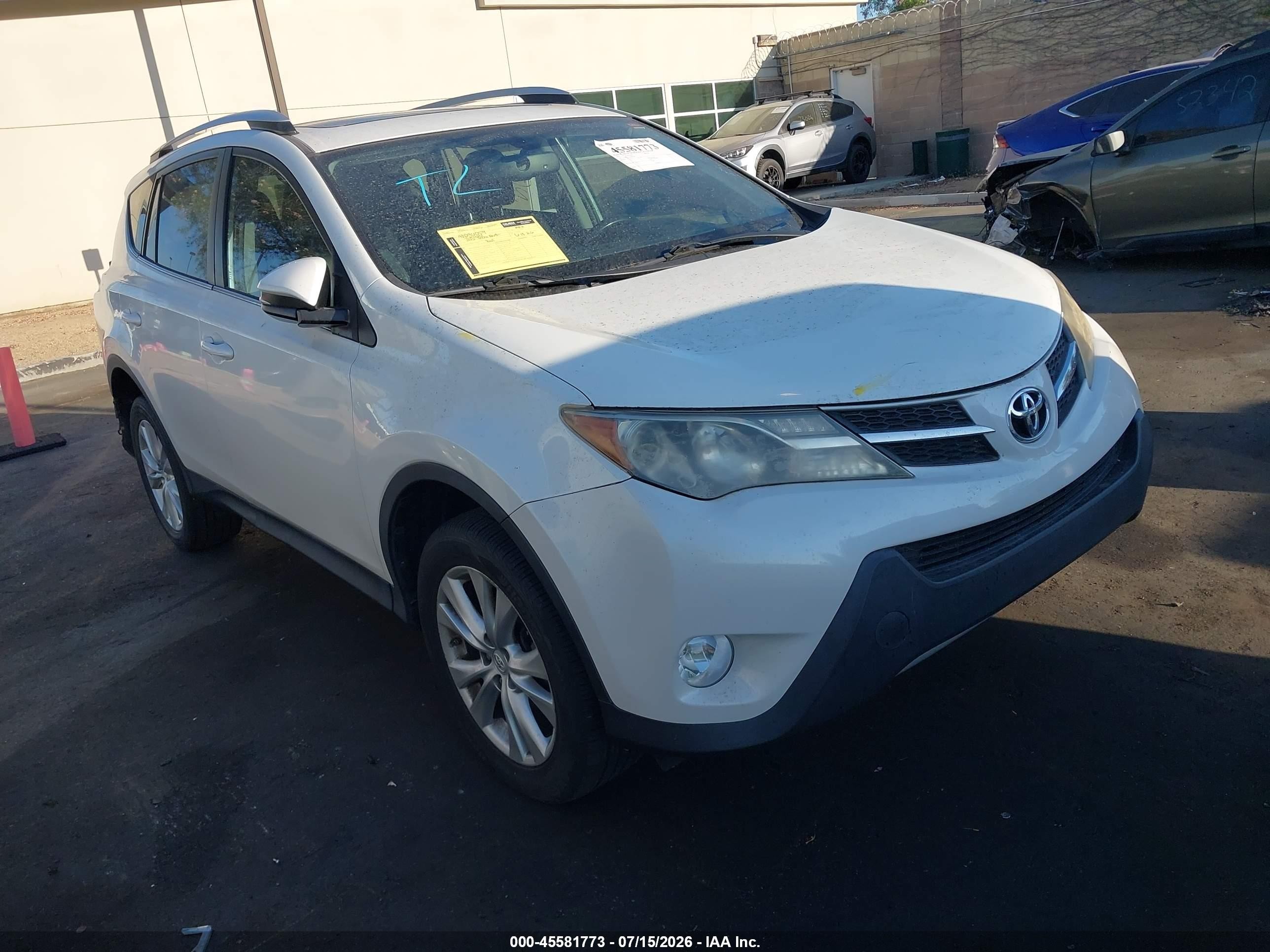 2013 Toyota Rav4 Limited White vin: 2T3YFREV3DW031643