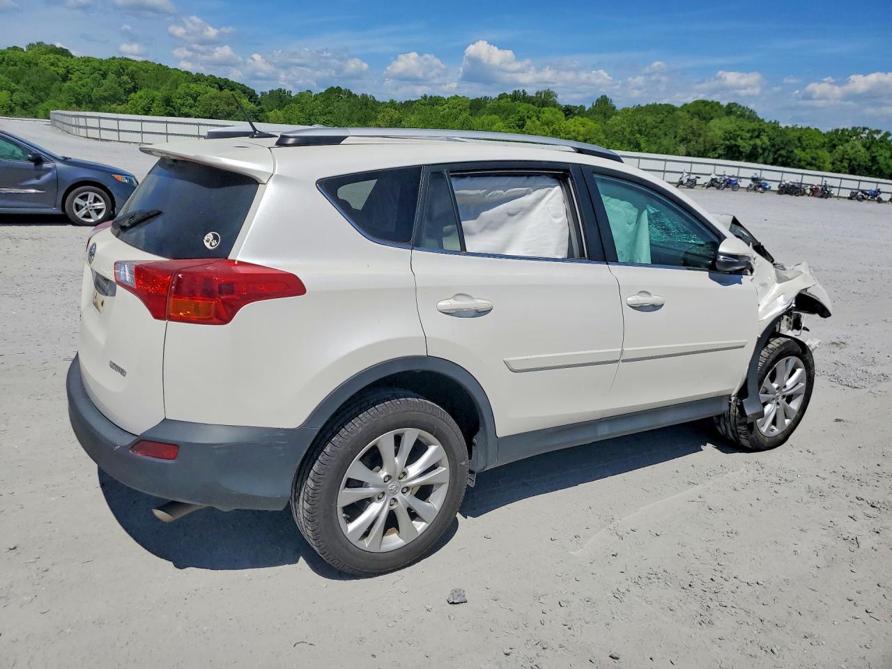 2014 Toyota Rav4 Limited White vin: 2T3YFREV3EW112790