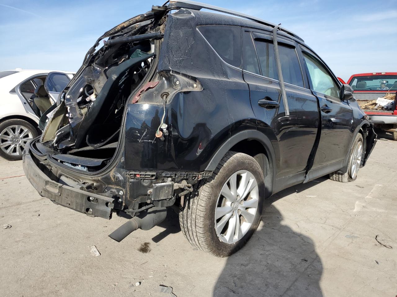 2014 Toyota Rav4 Limited Black vin: 2T3YFREV3EW124616