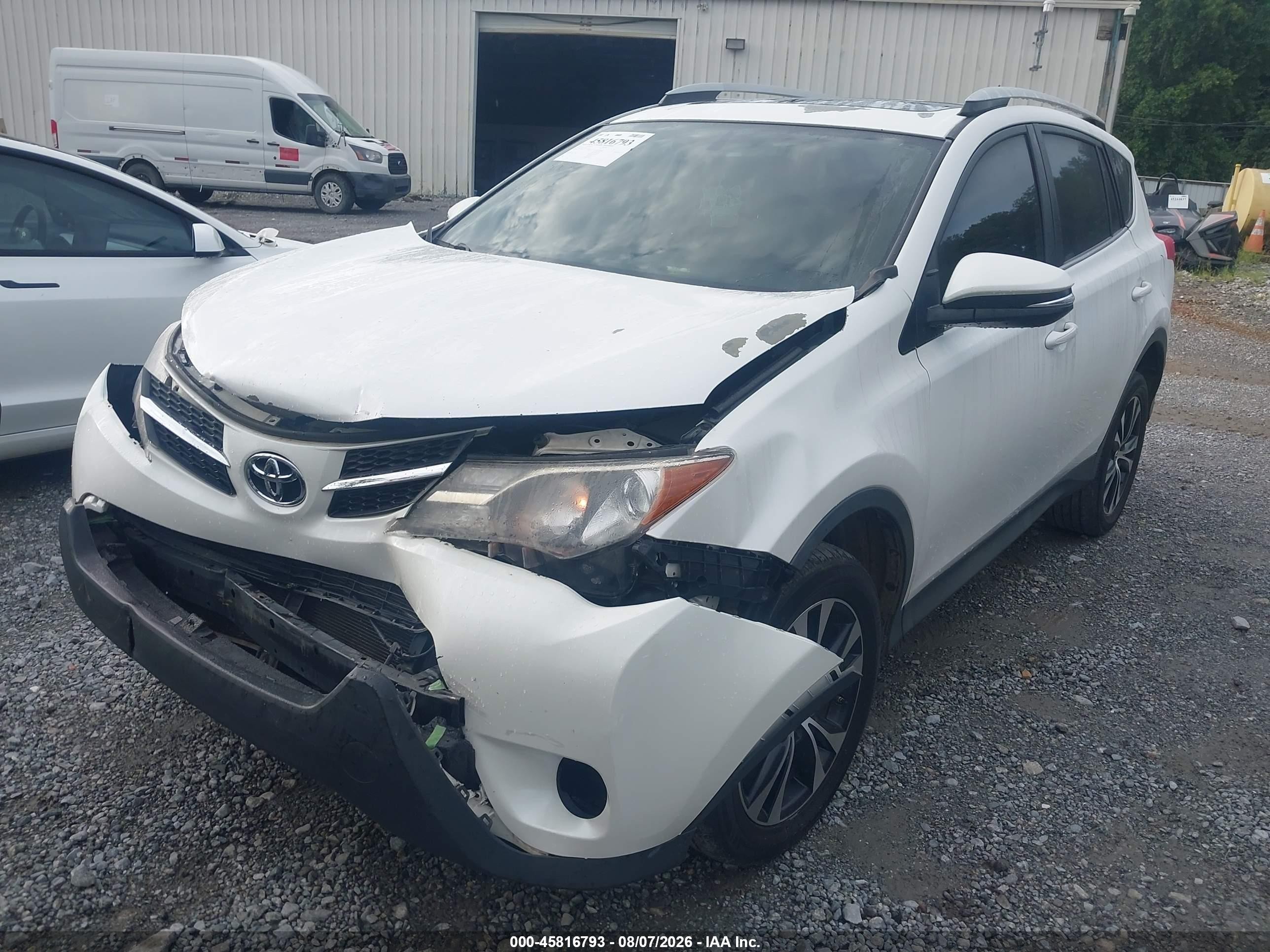 2015 Toyota Rav4 Limited White vin: 2T3YFREV3FW134810